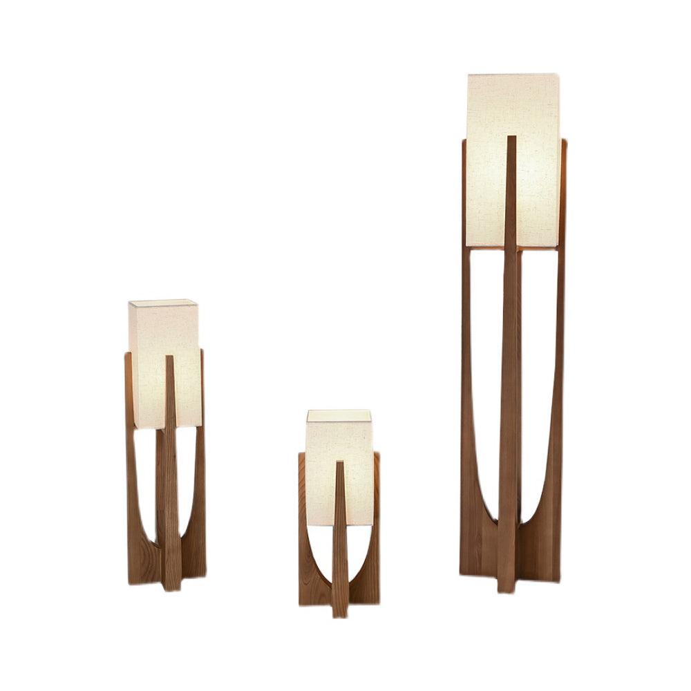 Haven Modern Farmhouse Wood Floor Lamp for Living Room & Bedroom
