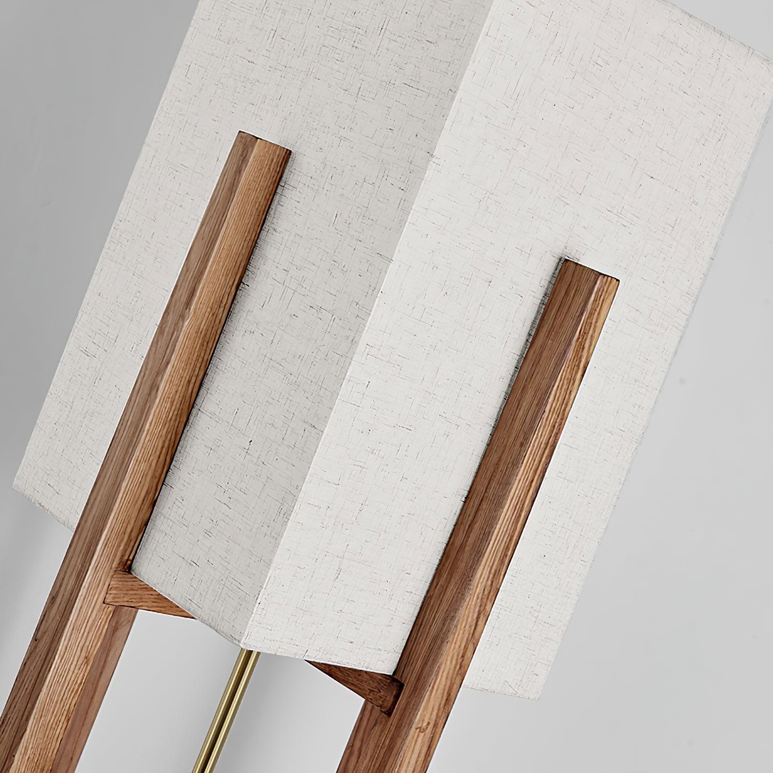 Haven Modern Farmhouse Wood Floor Lamp for Living Room & Bedroom