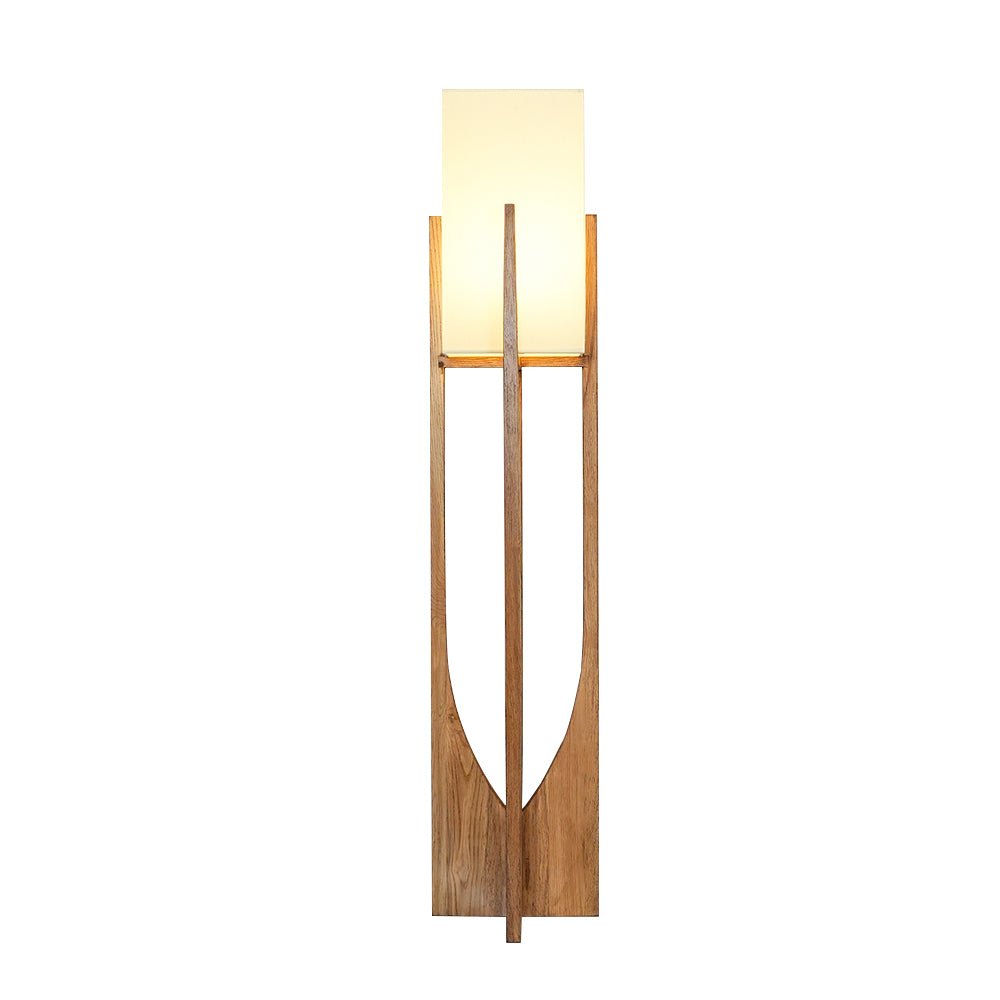 Haven Modern Farmhouse Wood Floor Lamp for Living Room & Bedroom