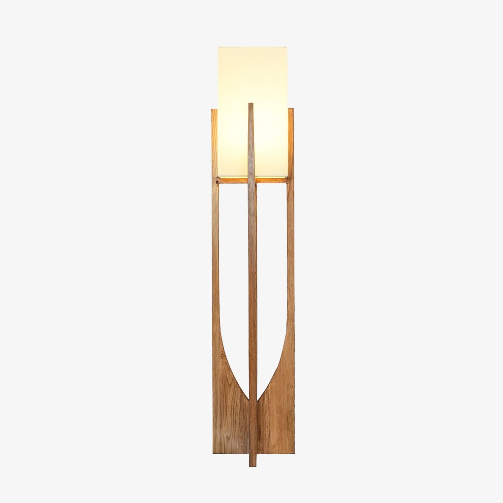 Haven Modern Farmhouse Wood Floor Lamp for Living Room & Bedroom