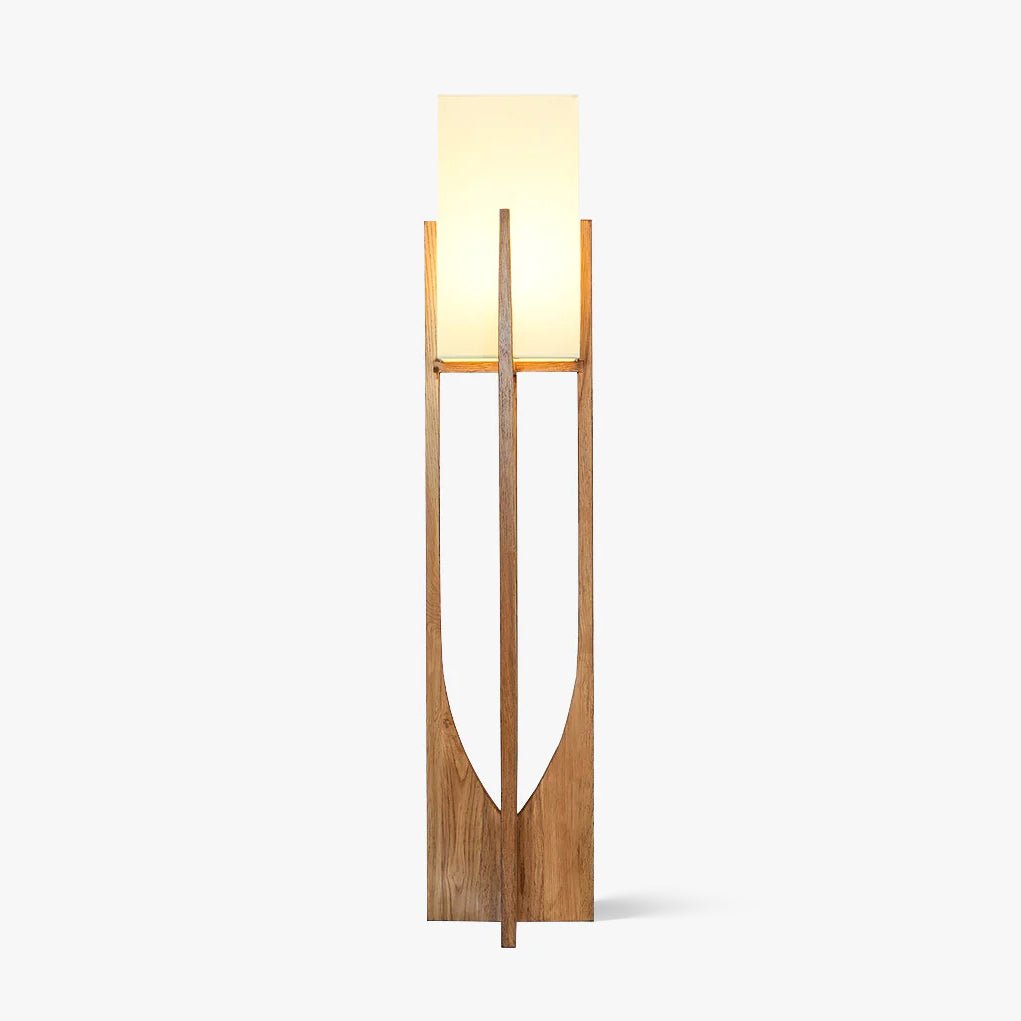 Haven Modern Farmhouse Wood Floor Lamp for Living Room & Bedroom