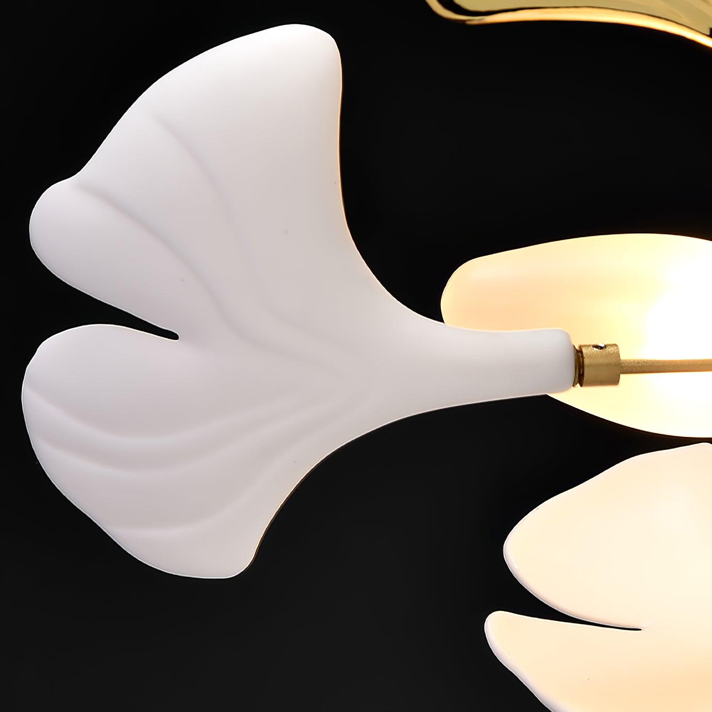 Icho Handcrafted Porcelain Ginkgo Chandelier for Dining & Living Room