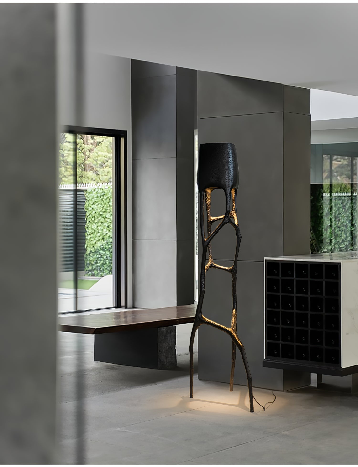 Vesper Gothic Sculptural Statement Floor Lamp for Bedroom Living Room