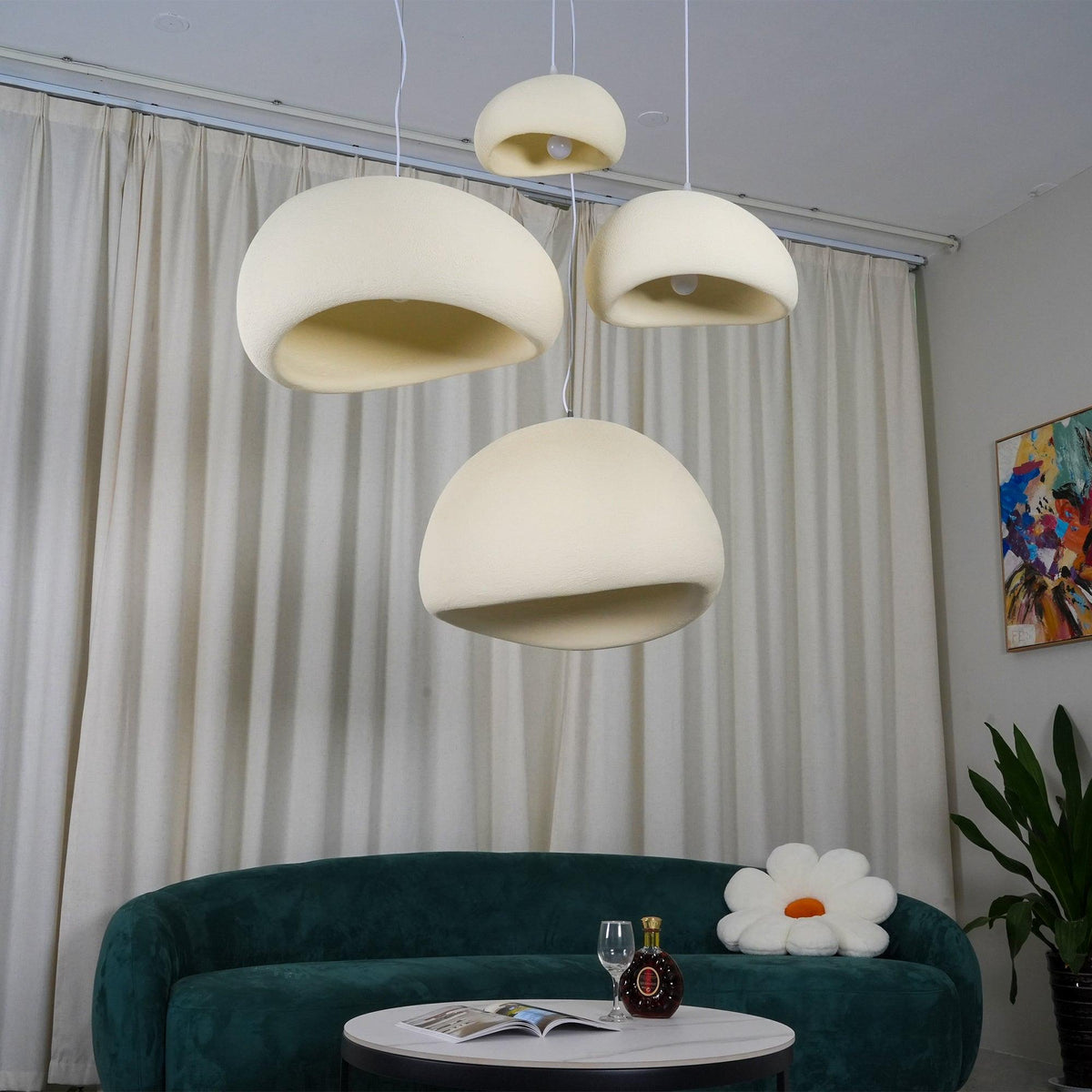 Nimbus Sculptural Cloud Sphere Pendant Light for Living Dining Room