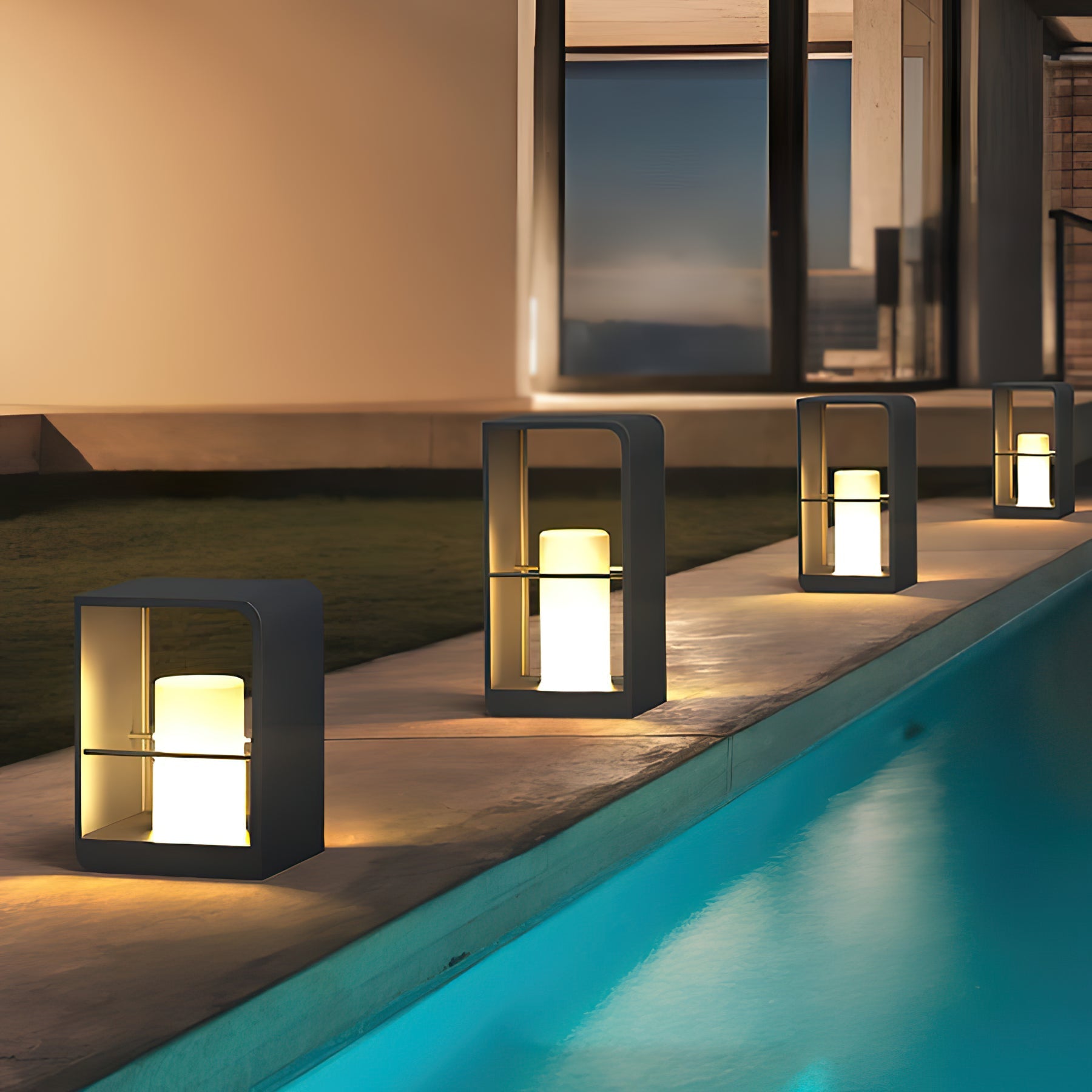 Dune Solar Powered Garden Path Light Stainless Steel for Lawns Patios