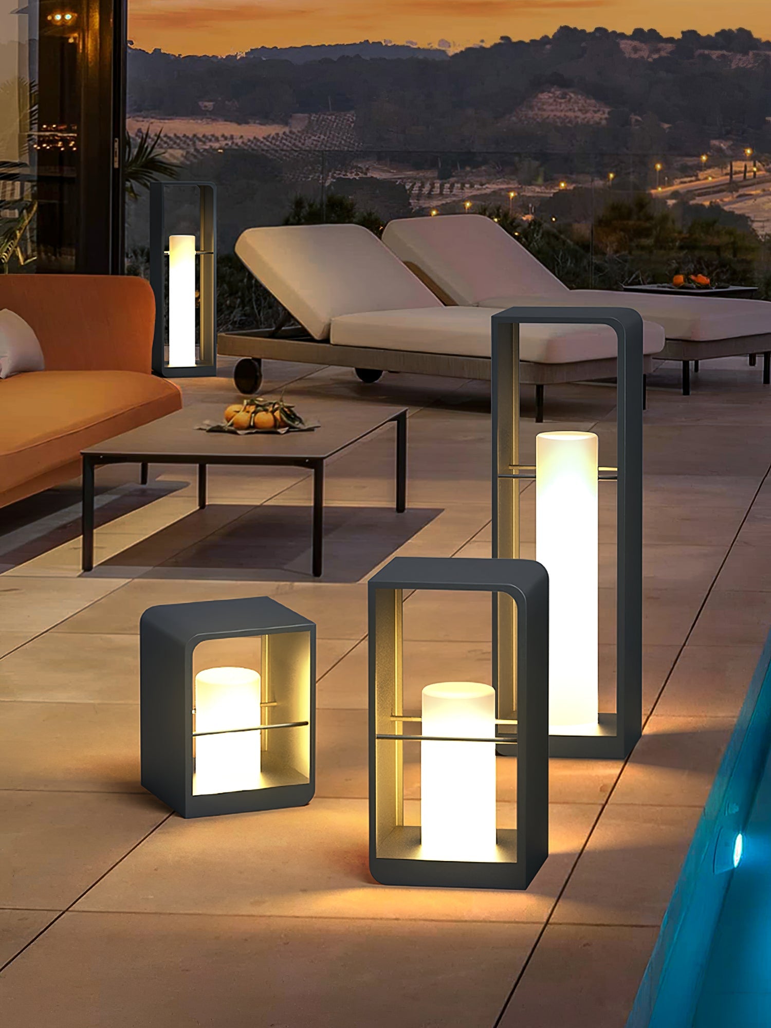 Dune Solar Powered Garden Path Light Stainless Steel for Lawns Patios