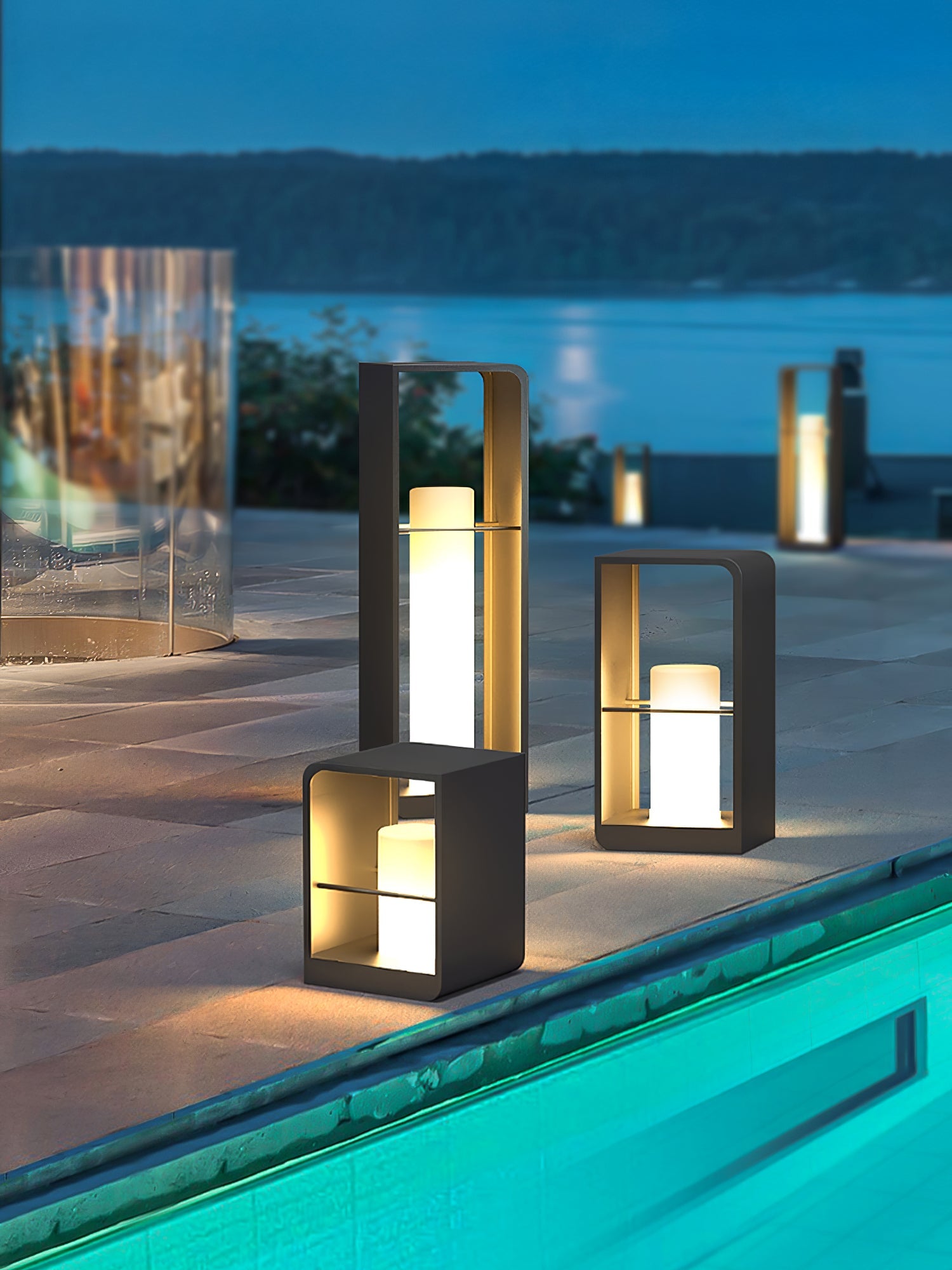 Dune Solar Powered Garden Path Light Stainless Steel for Lawns Patios