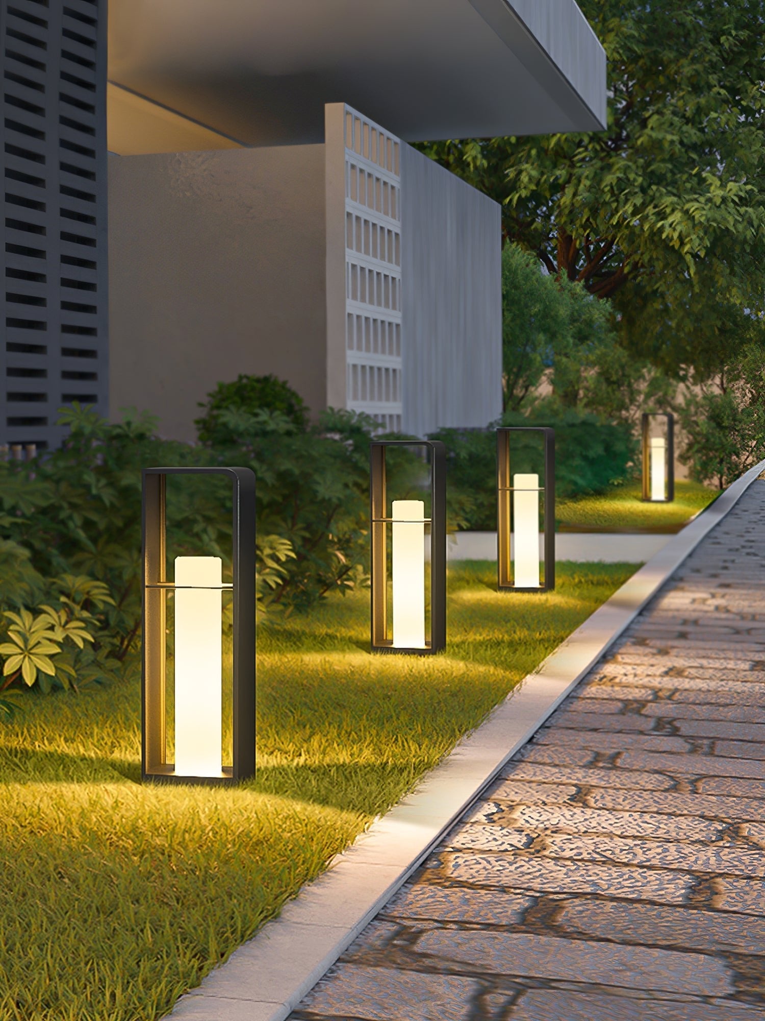 Dune Solar Powered Garden Path Light Stainless Steel for Lawns Patios