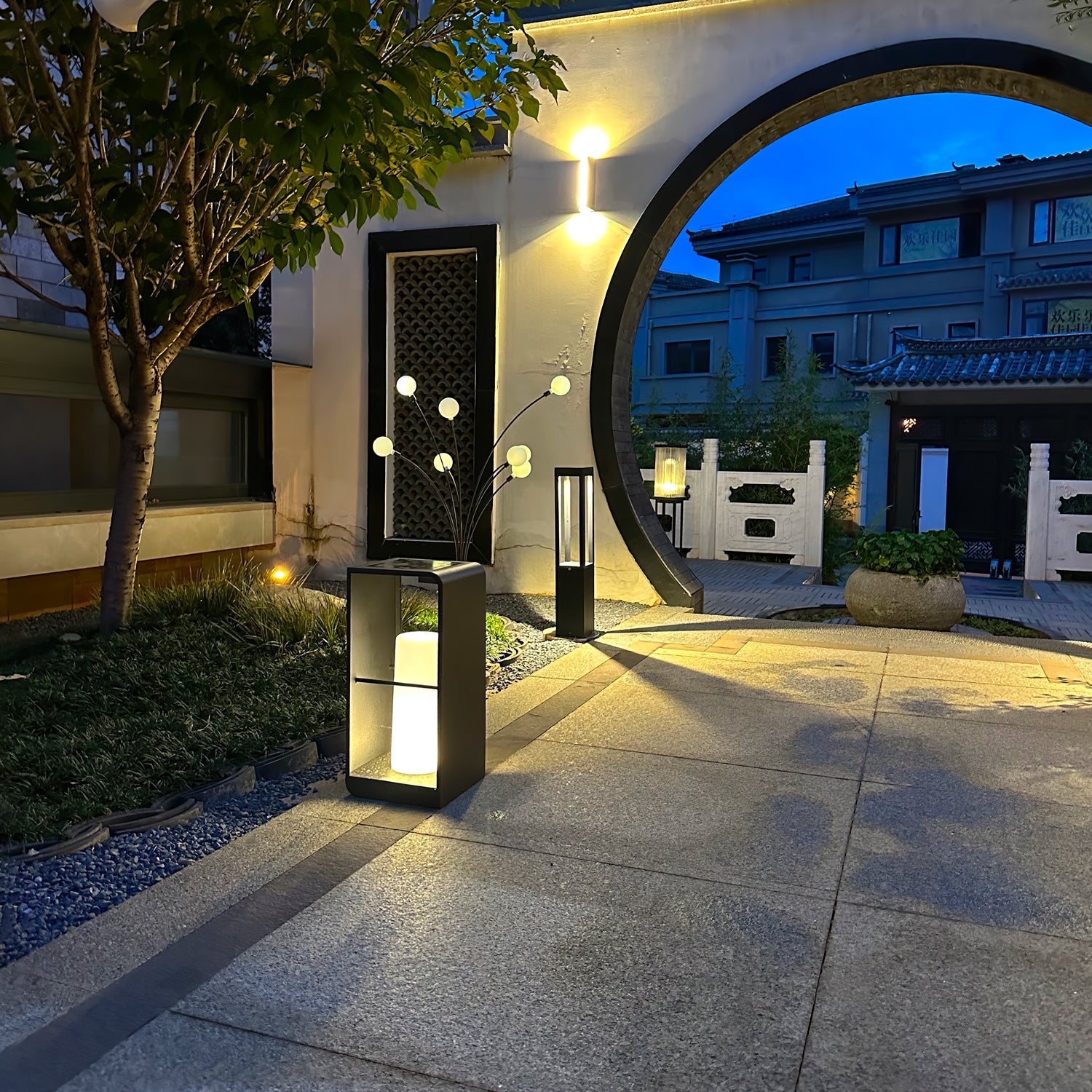 Dune Solar Powered Garden Path Light Stainless Steel for Lawns Patios