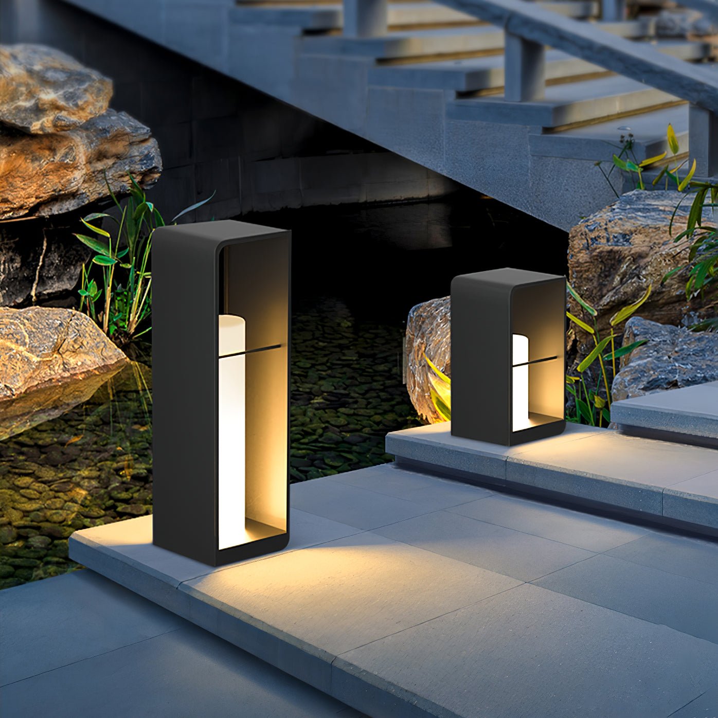Dune Solar Powered Garden Path Light Stainless Steel for Lawns Patios