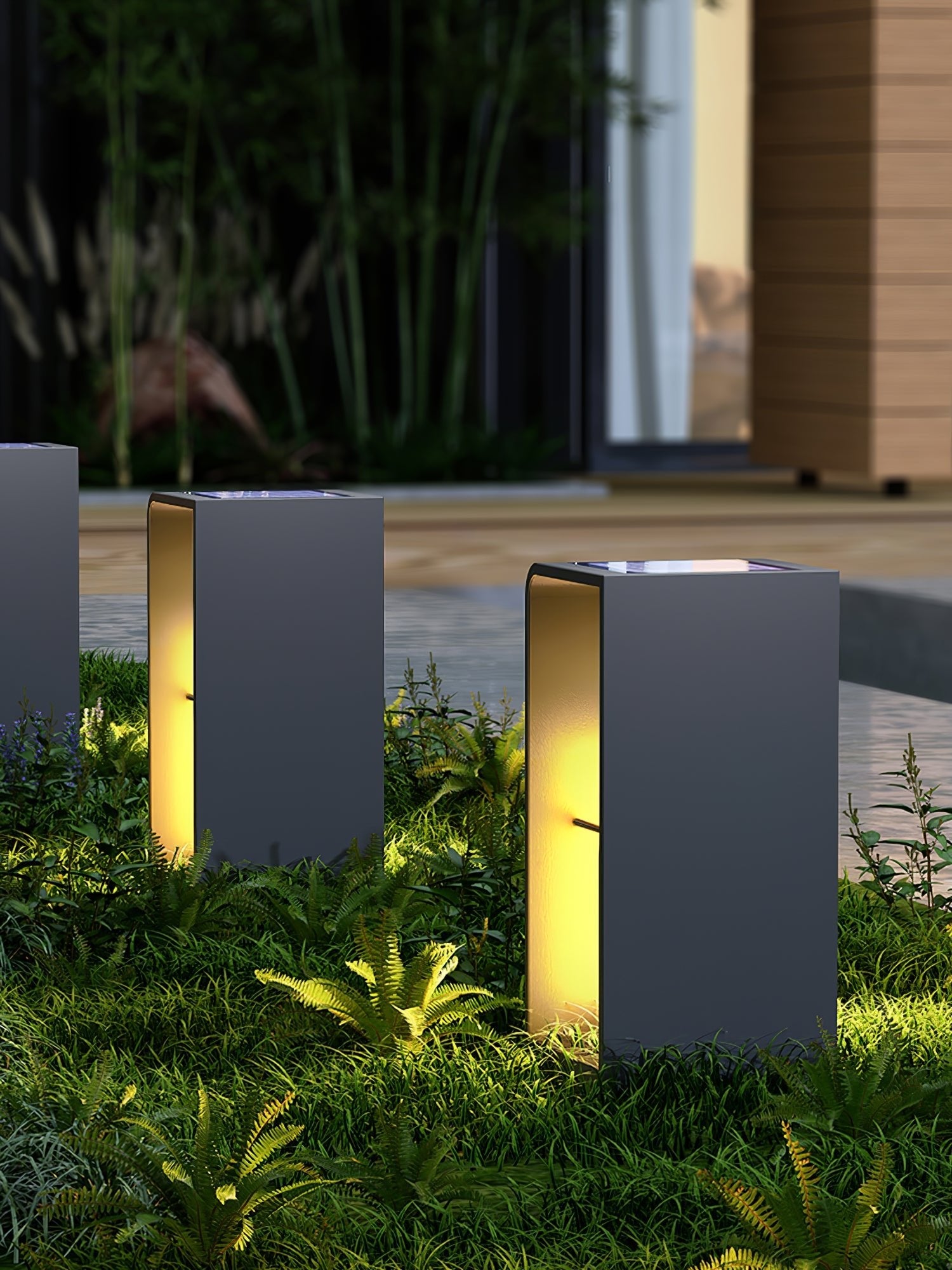 Dune Solar Powered Garden Path Light Stainless Steel for Lawns Patios