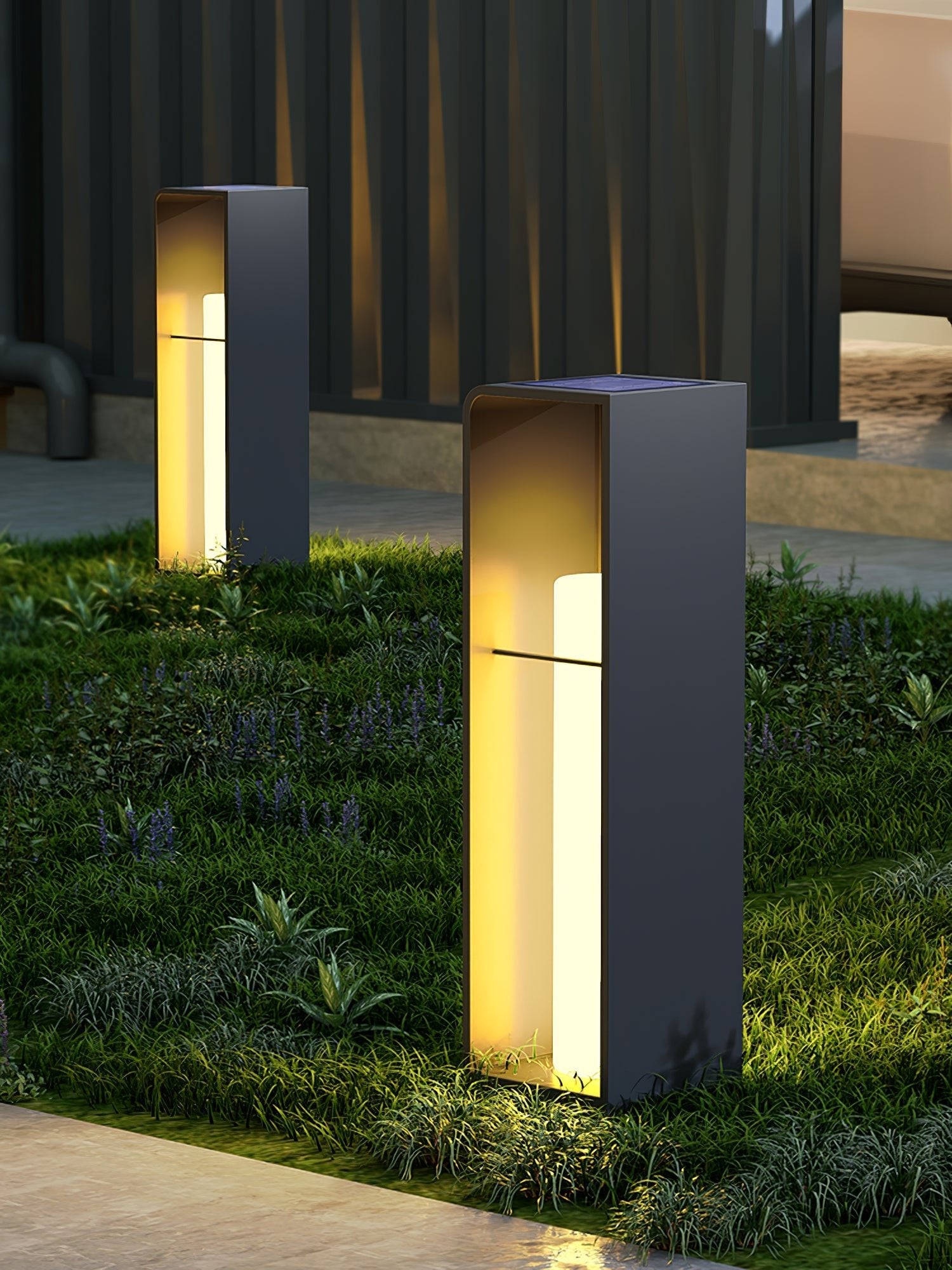 Dune Solar Powered Garden Path Light Stainless Steel for Lawns Patios