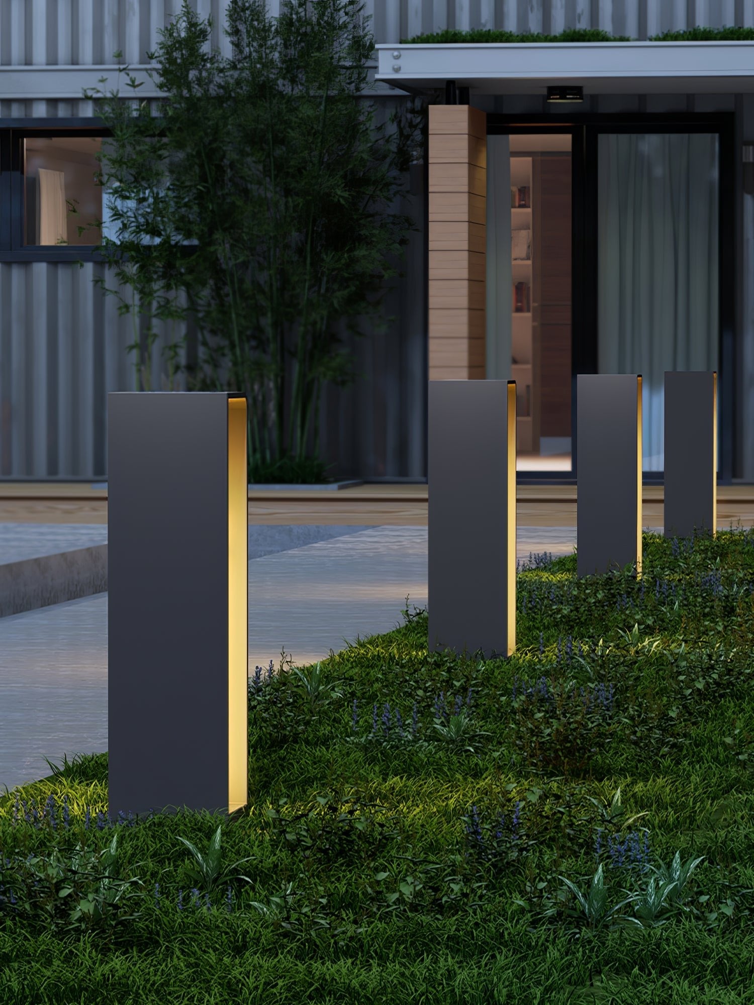 Dune Solar Powered Garden Path Light Stainless Steel for Lawns Patios