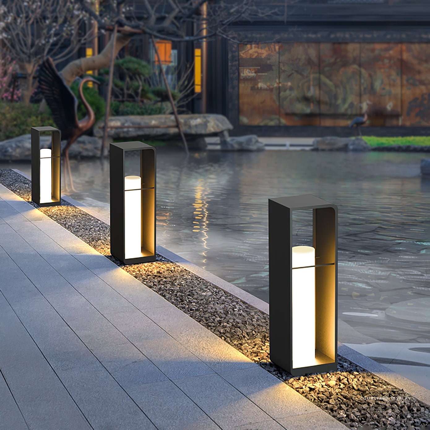 Dune Solar Powered Garden Path Light Stainless Steel for Lawns Patios