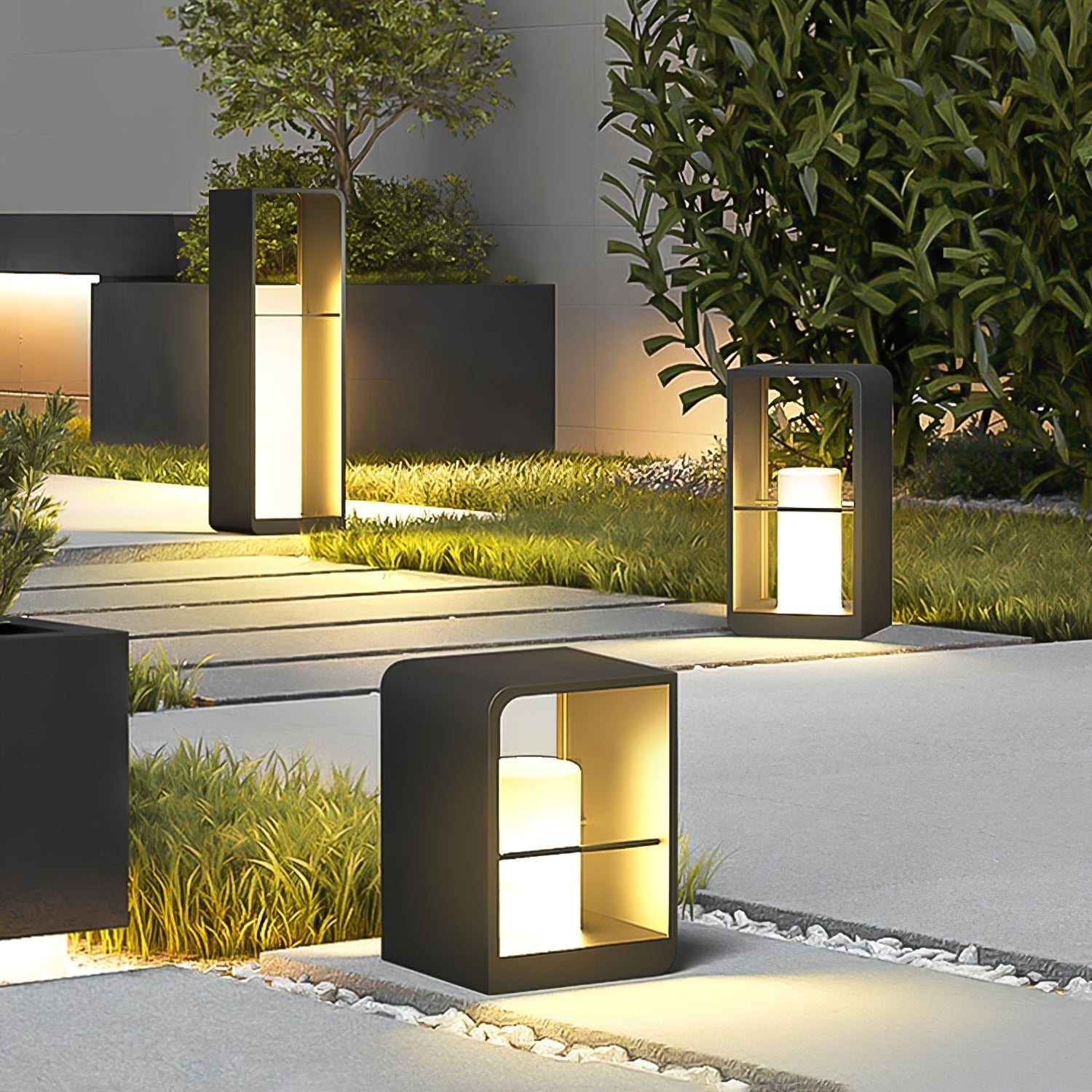 Dune Solar Powered Garden Path Light Stainless Steel for Lawns Patios