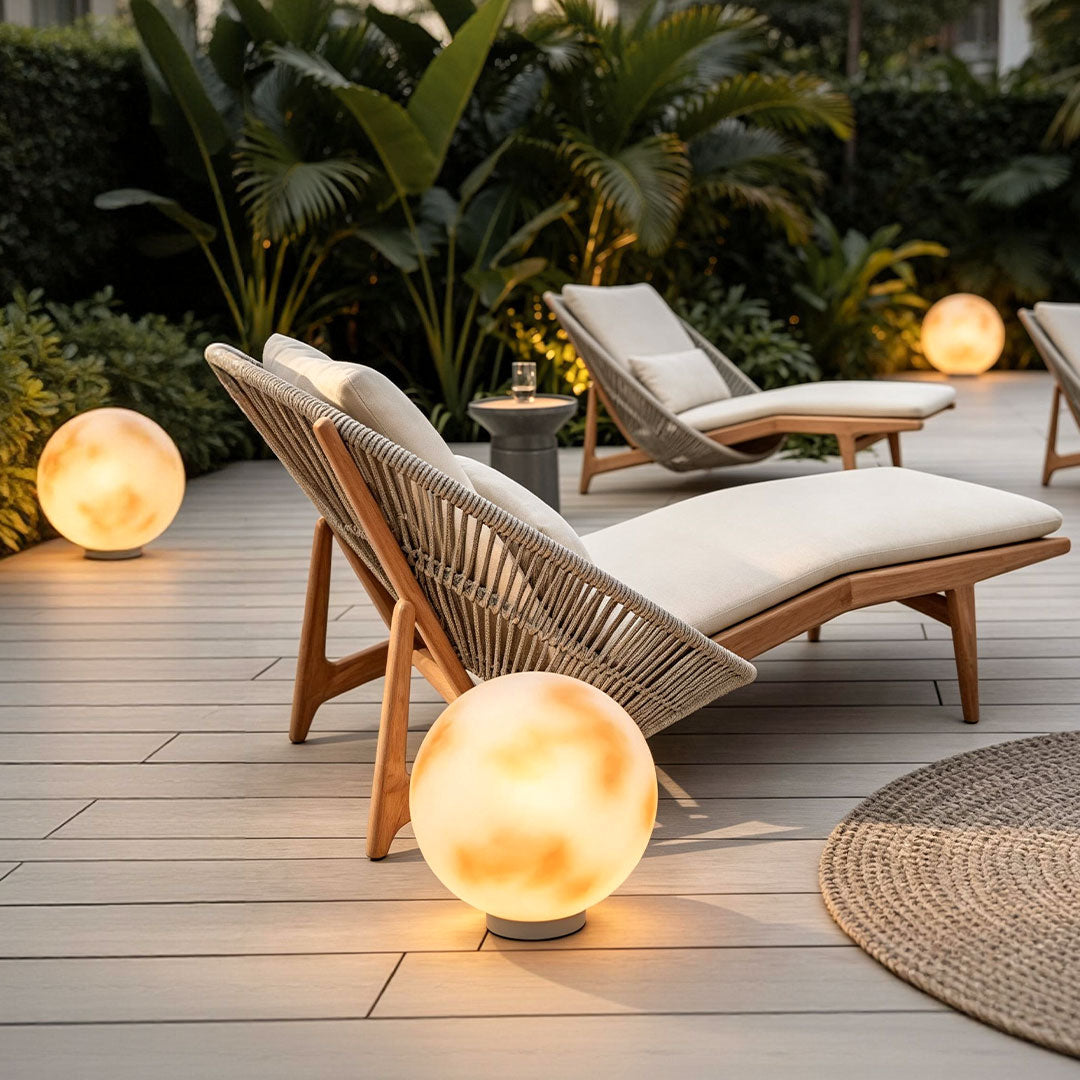 Selene Moon Sphere Solar Pillar Light for Gateposts and Garden Walls
