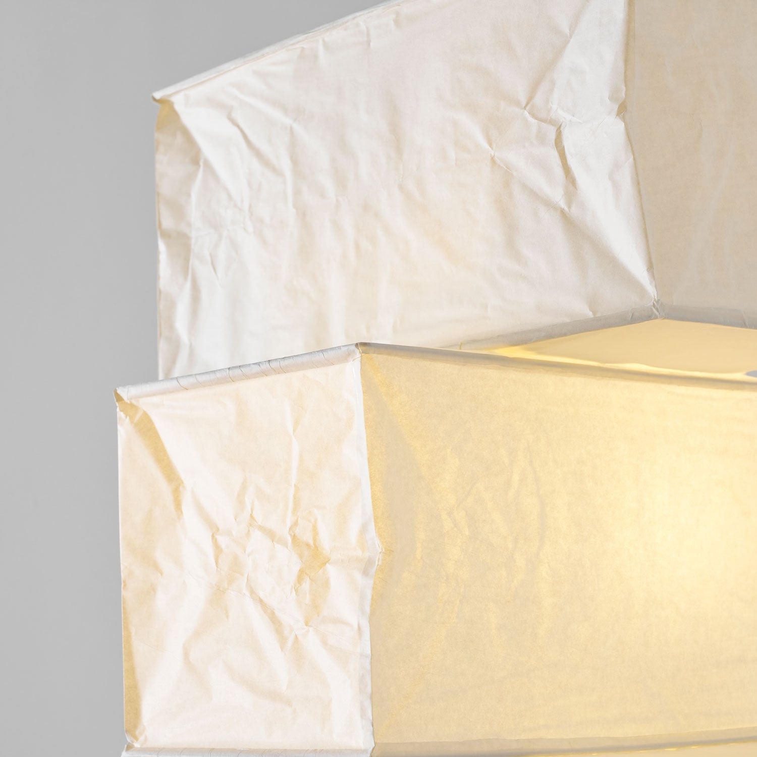 Sora Rice Stacked Paper Floor Lamp for Living Room & Bedroom