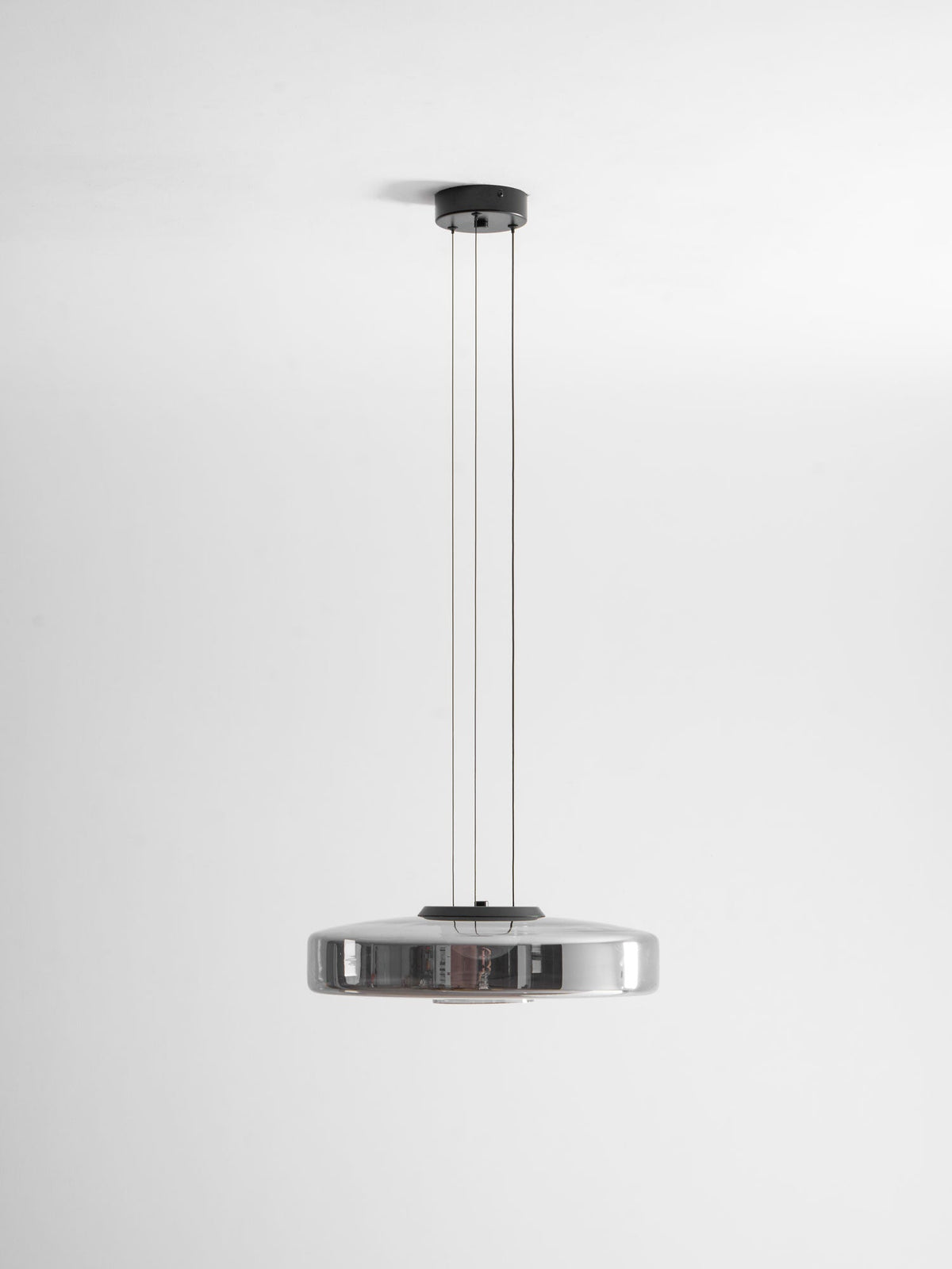Strato Mouth-Blown Glass Disc Pendant Light for Dining & Living Room