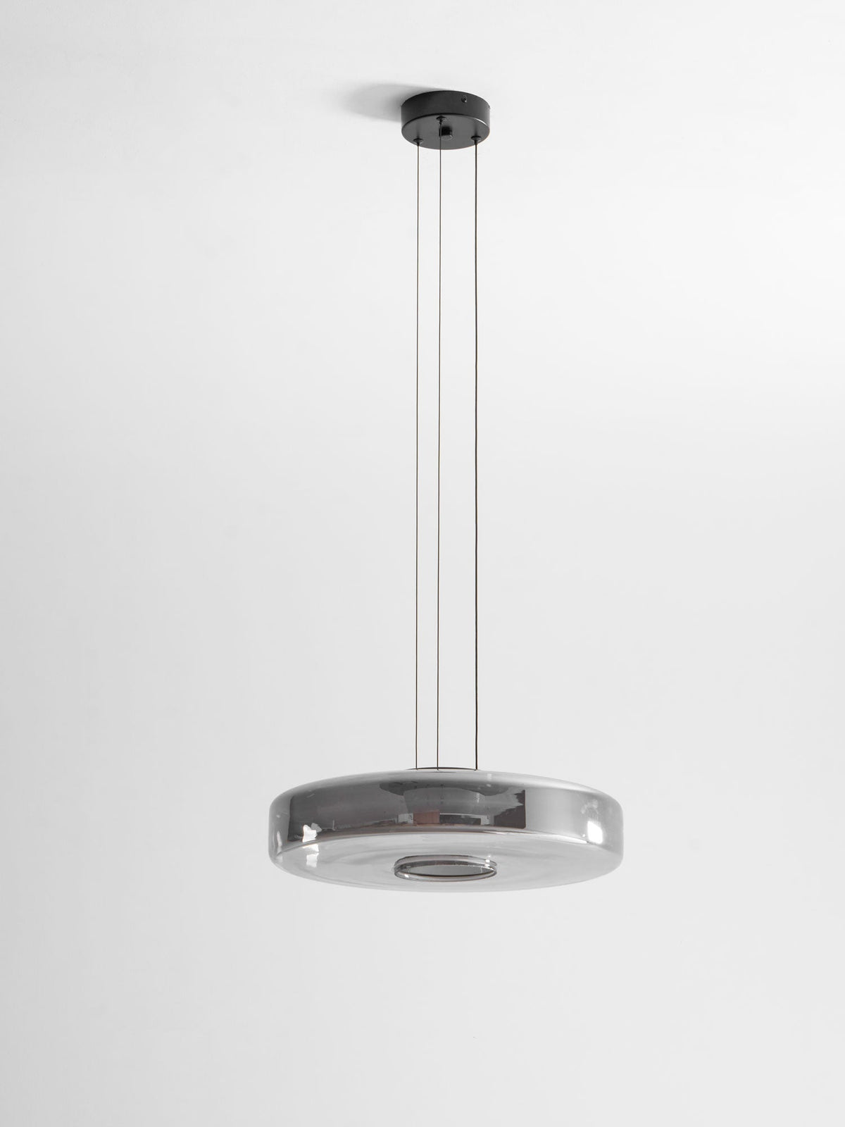 Strato Mouth-Blown Glass Disc Pendant Light for Dining & Living Room