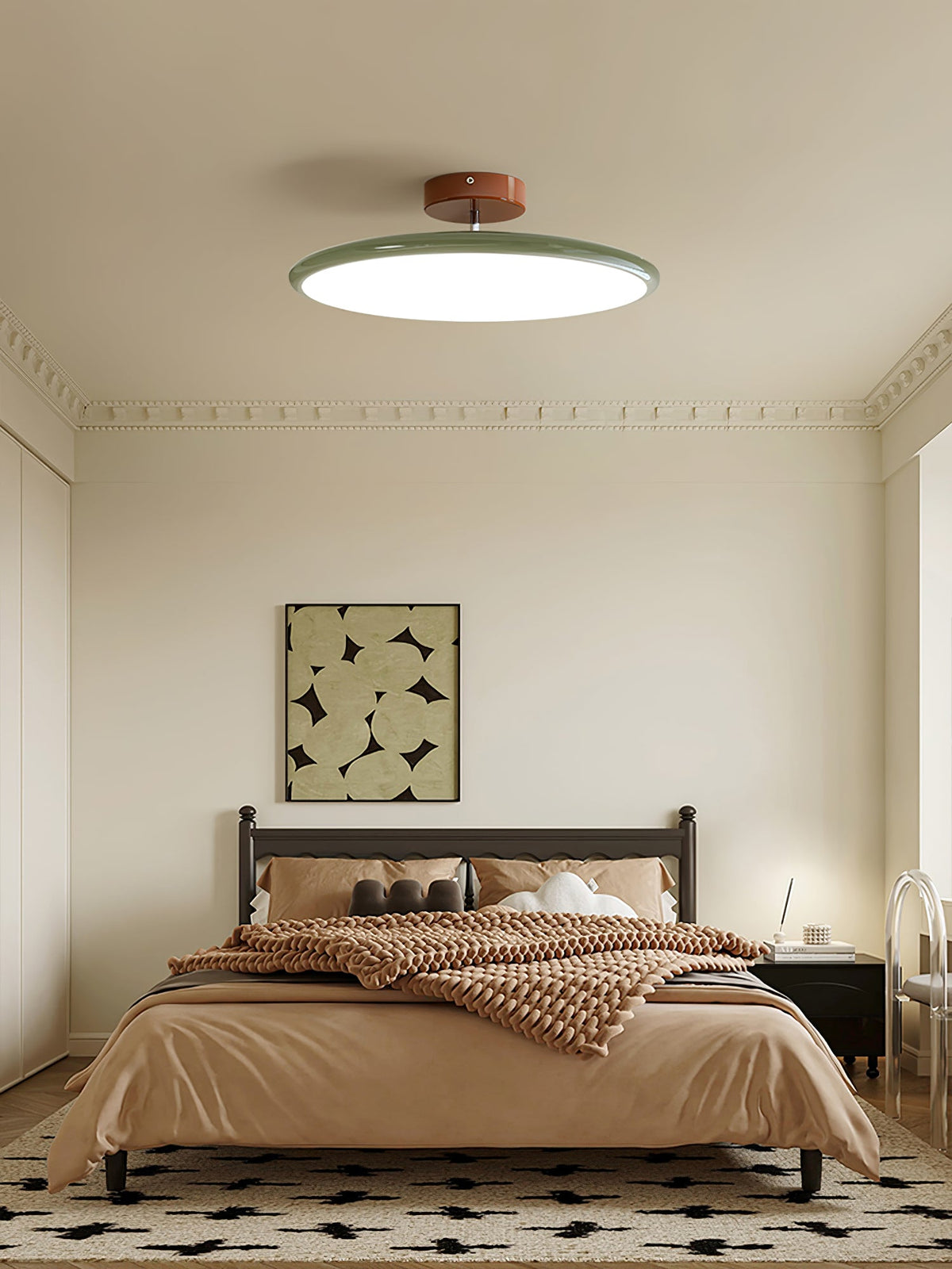 Pivot Adjustable Swing Arm Acrylic Ceiling Light for Sloped Ceilings