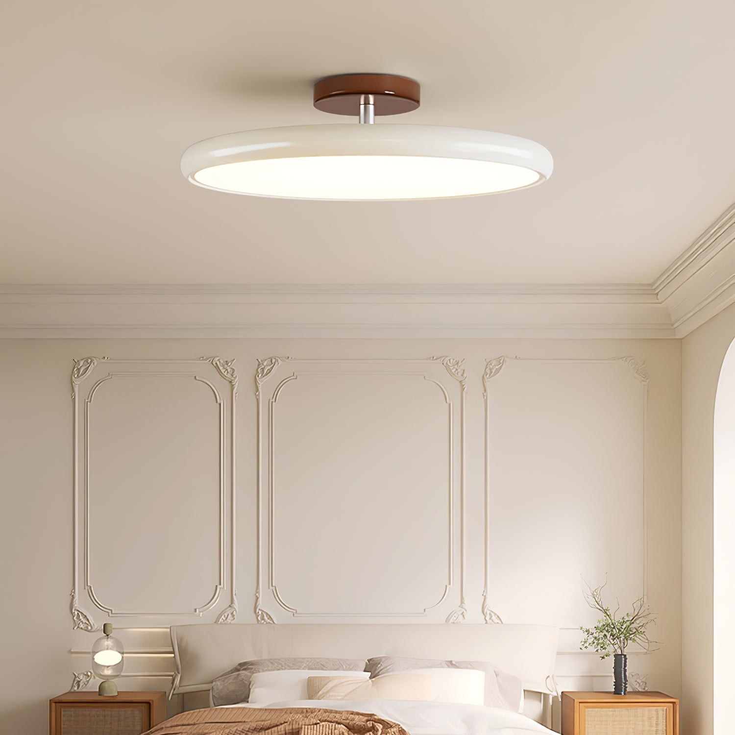 Pivot Adjustable Swing Arm Acrylic Ceiling Light for Sloped Ceilings