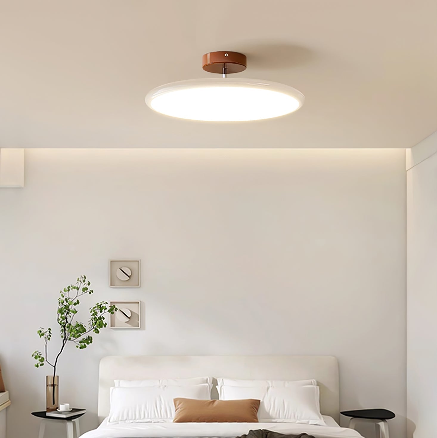 Pivot Adjustable Swing Arm Acrylic Ceiling Light for Sloped Ceilings