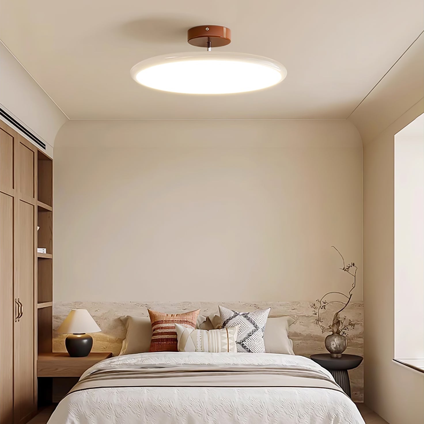 Pivot Adjustable Swing Arm Acrylic Ceiling Light for Sloped Ceilings