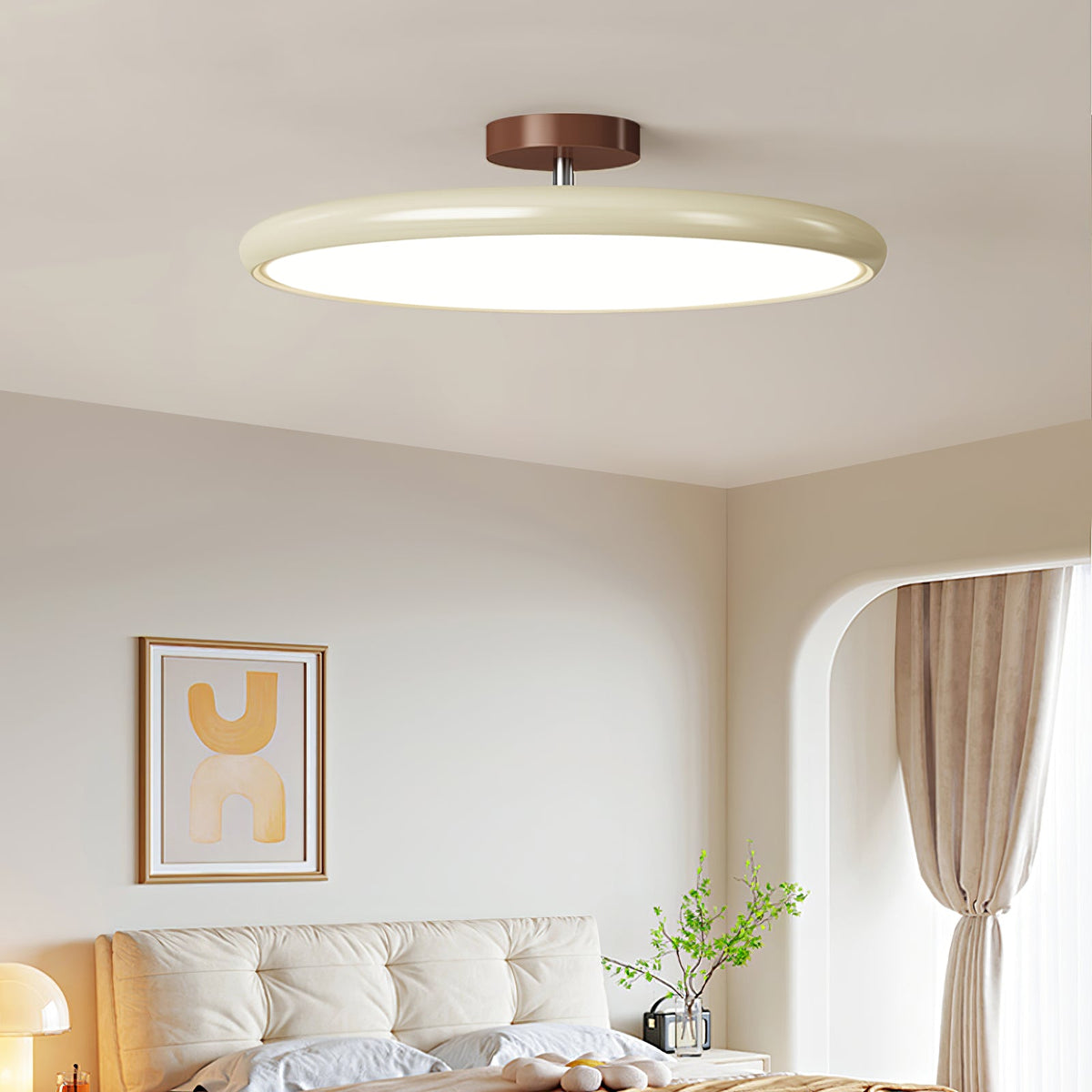 Pivot Adjustable Swing Arm Acrylic Ceiling Light for Sloped Ceilings
