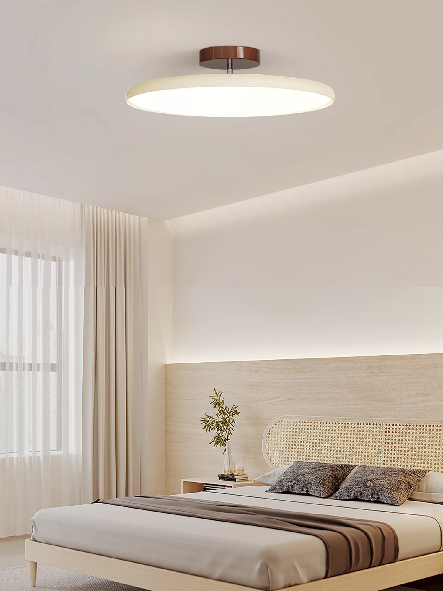 Pivot Adjustable Swing Arm Acrylic Ceiling Light for Sloped Ceilings