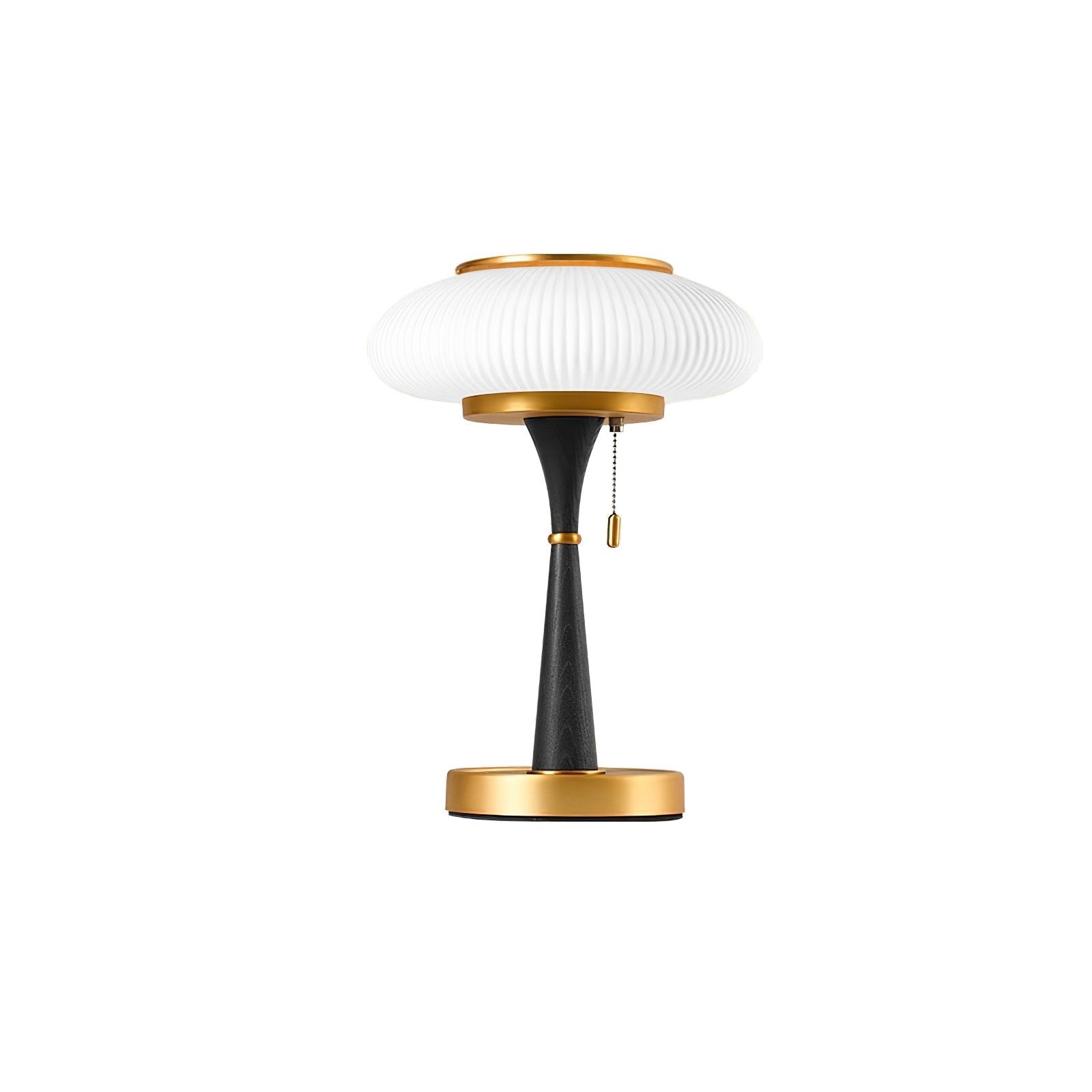 Haru Amber Glass Mushroom Table Lamp for Bedside Desk and Reading Nook