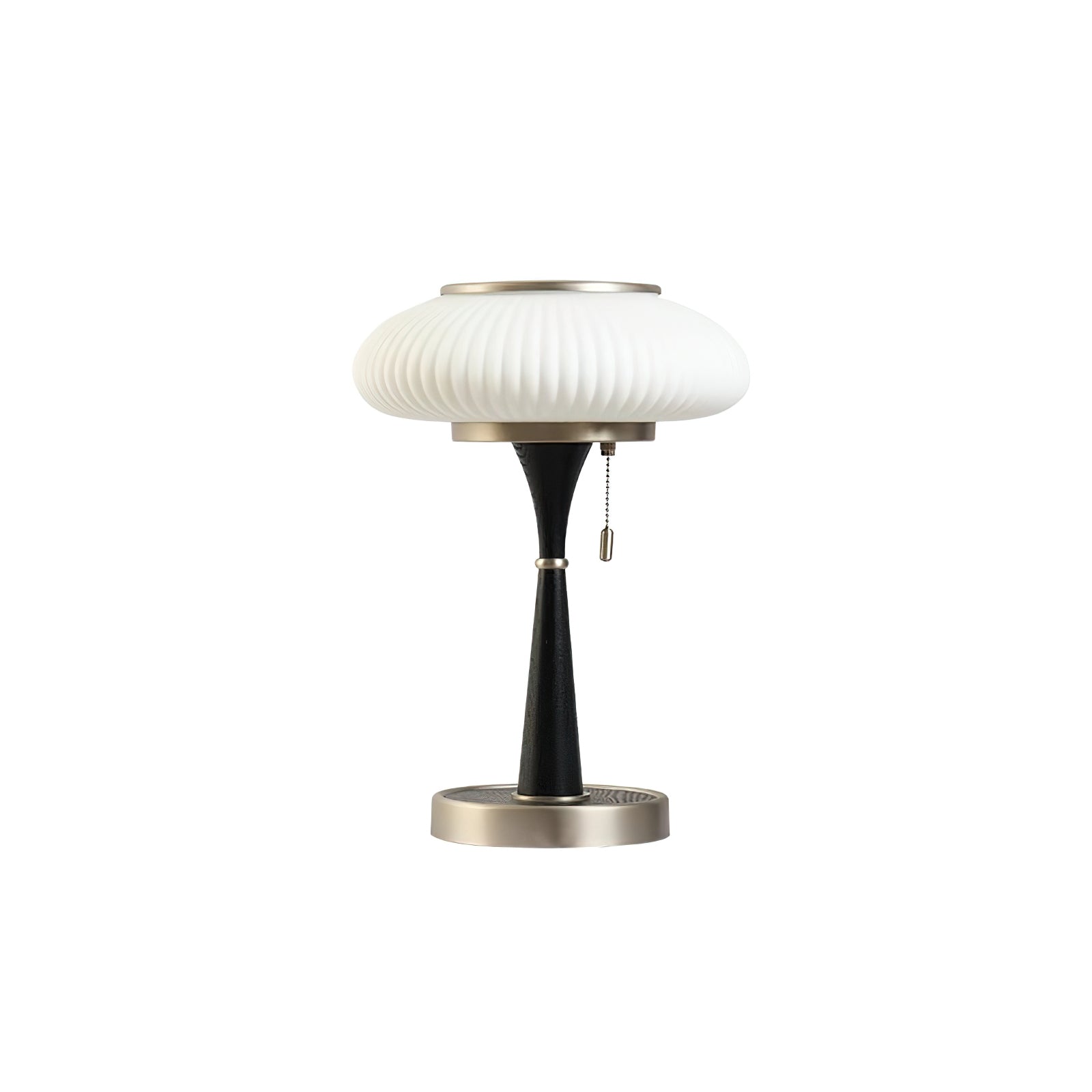 Haru Amber Glass Mushroom Table Lamp for Bedside Desk and Reading Nook