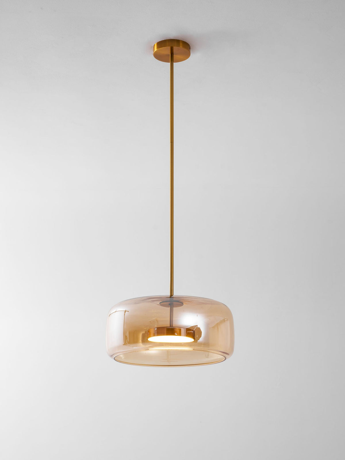 Fumo Hand-Blown Smoked Glass Pendant for Kitchen Island & Dining Room