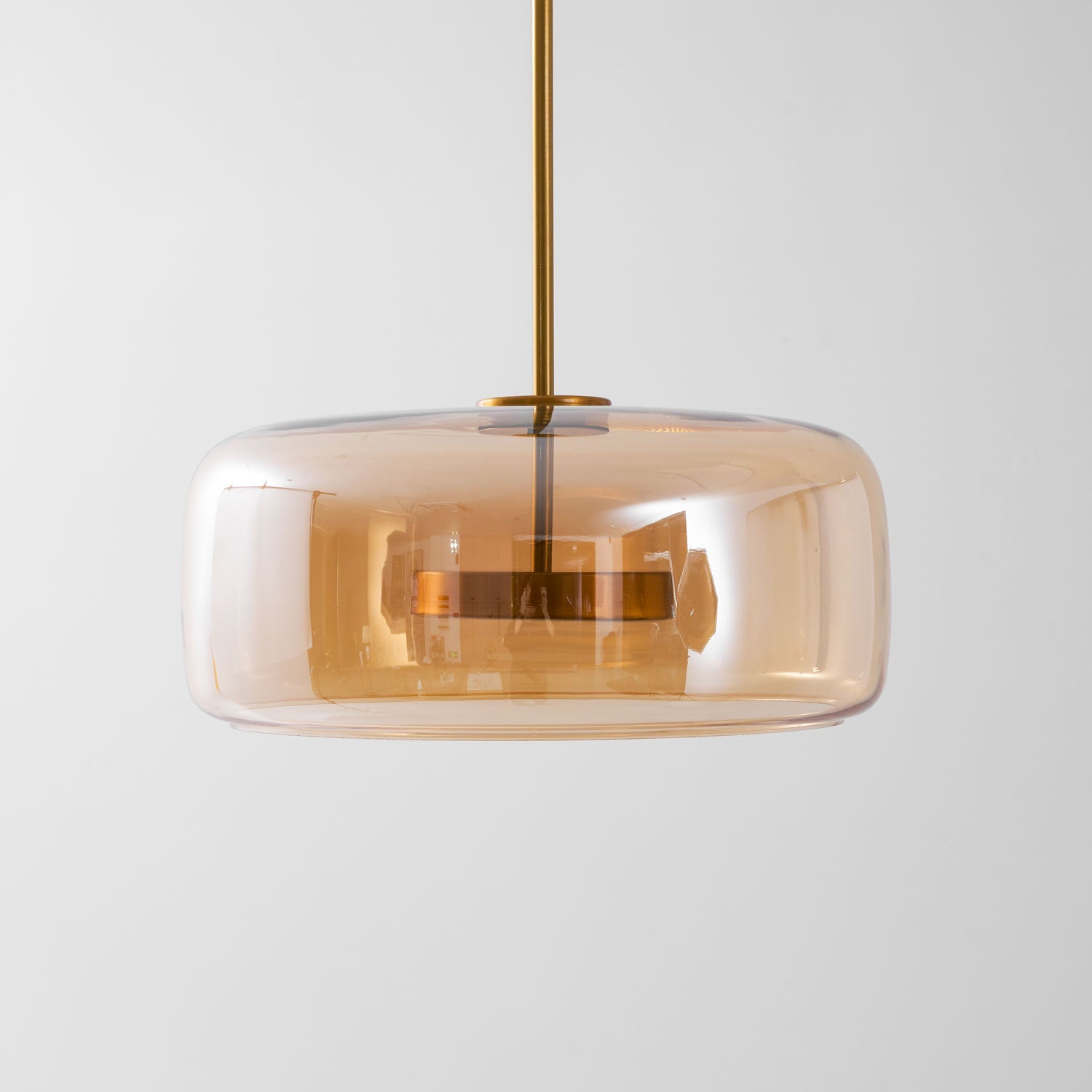 Fumo Hand-Blown Smoked Glass Pendant for Kitchen Island & Dining Room