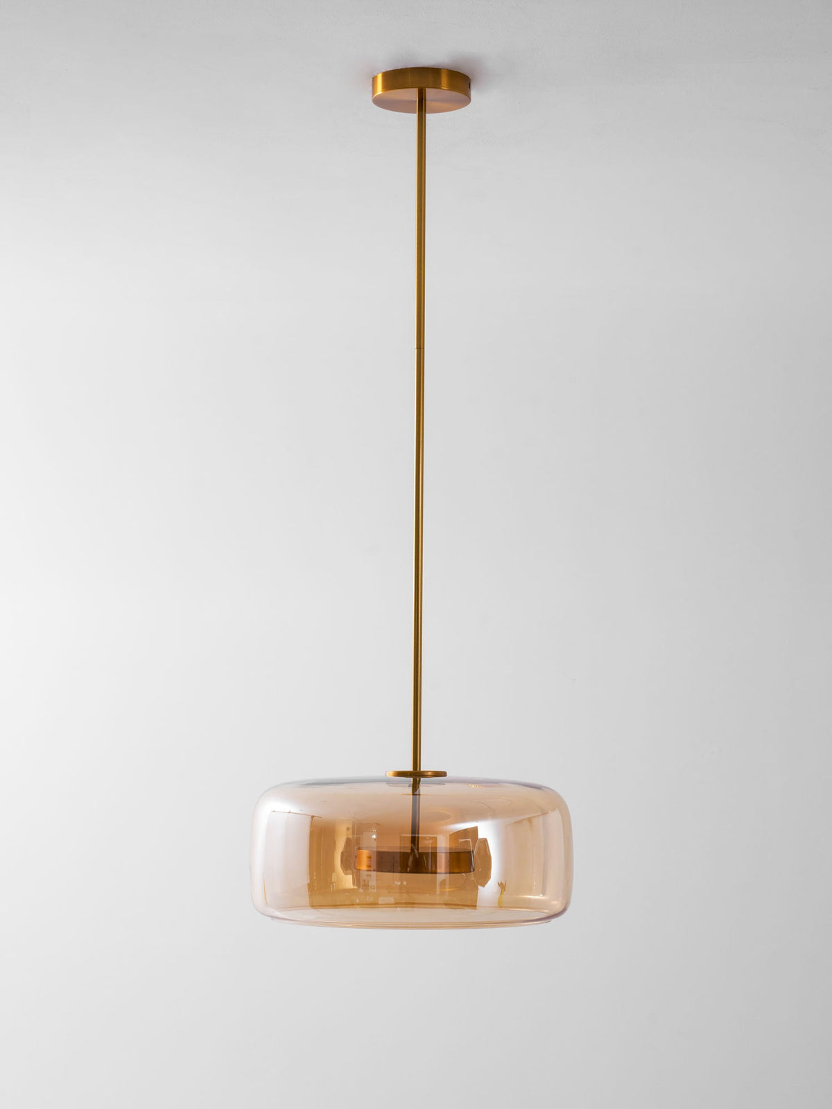 Fumo Hand-Blown Smoked Glass Pendant for Kitchen Island & Dining Room
