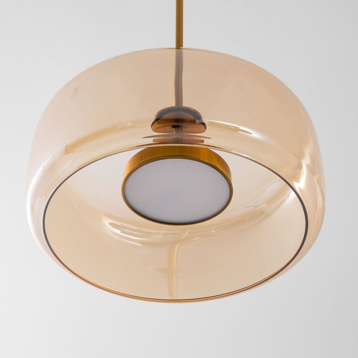 Fumo Hand-Blown Smoked Glass Pendant for Kitchen Island & Dining Room