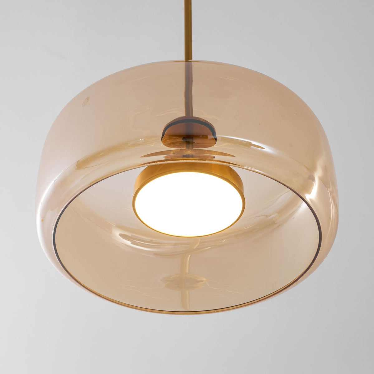 Fumo Hand-Blown Smoked Glass Pendant for Kitchen Island & Dining Room