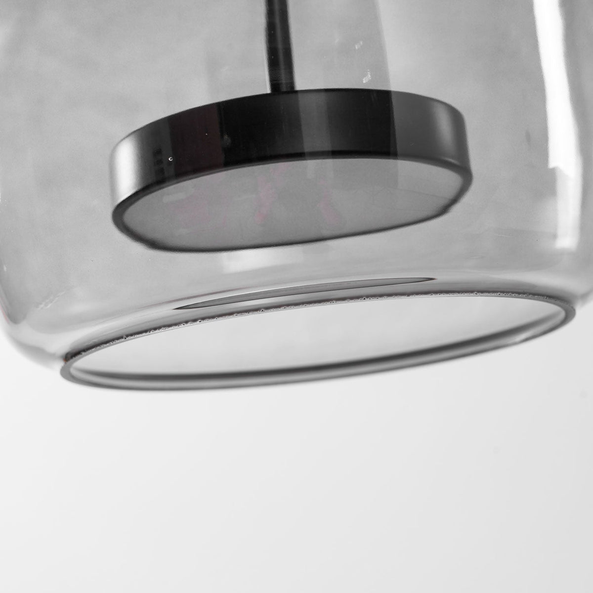 Fumo Hand-Blown Smoked Glass Pendant for Kitchen Island & Dining Room