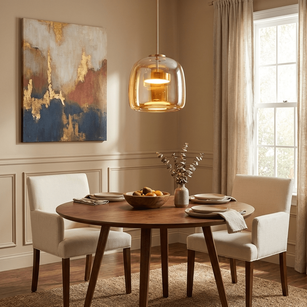 Fumo Hand-Blown Smoked Glass Pendant for Kitchen Island & Dining Room
