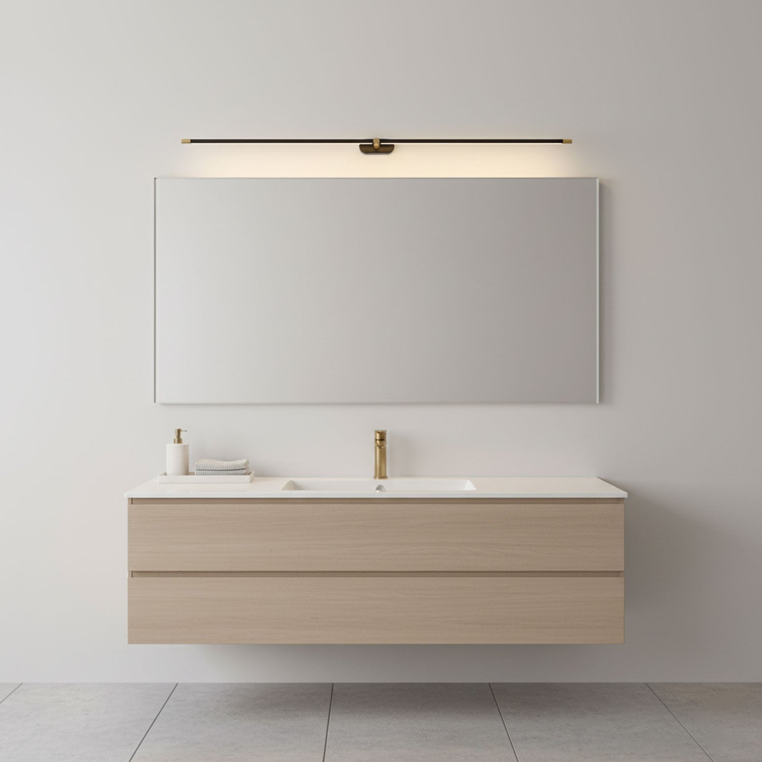Linea Dimmable Aluminum Minimalist Wall Sconce for Bathroom & Hallway