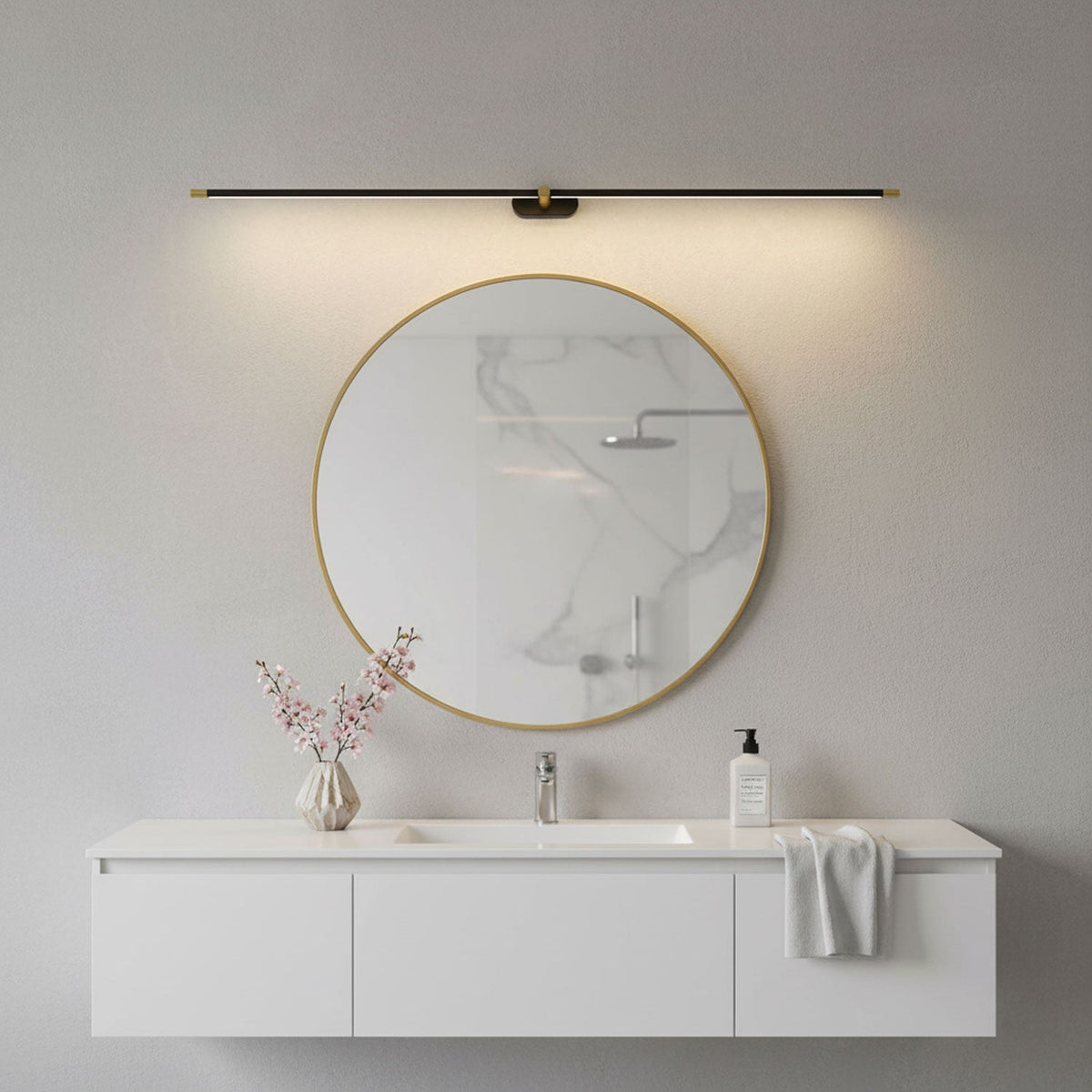 Linea Dimmable Aluminum Minimalist Wall Sconce for Bathroom & Hallway