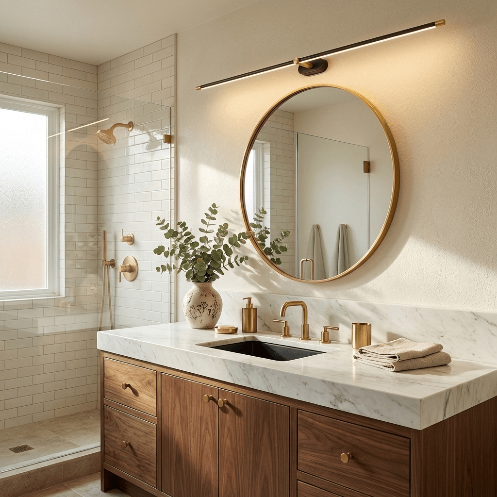 Linea Dimmable Aluminum Minimalist Wall Sconce for Bathroom & Hallway