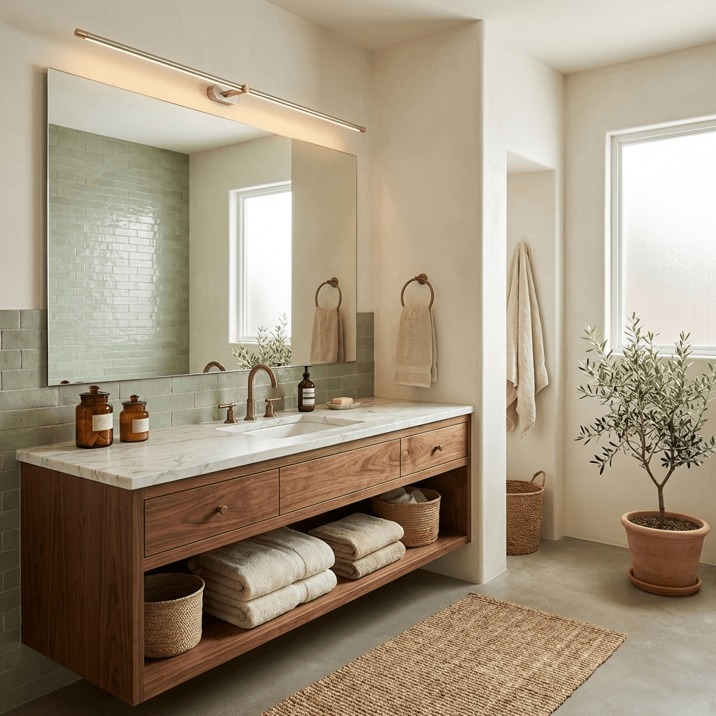 Linea Dimmable Aluminum Minimalist Wall Sconce for Bathroom & Hallway