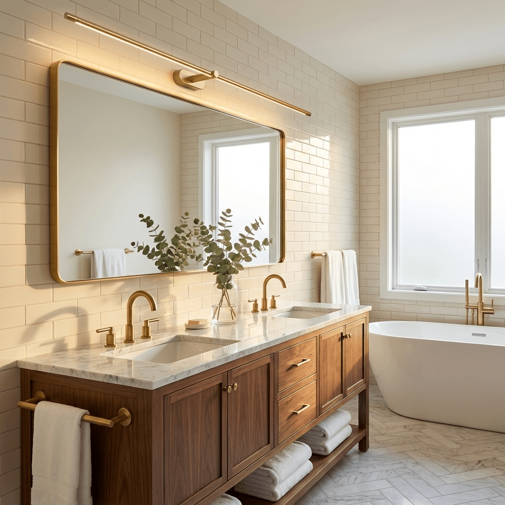 Linea Dimmable Aluminum Minimalist Wall Sconce for Bathroom & Hallway