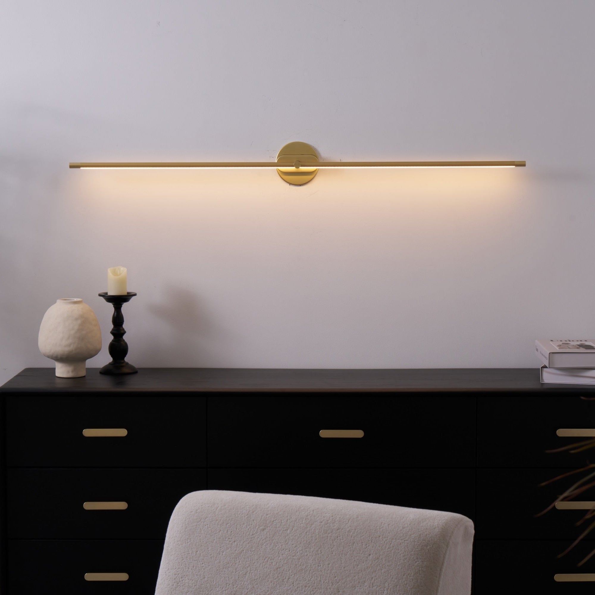 Linea Dimmable Aluminum Minimalist Wall Sconce for Bathroom & Hallway