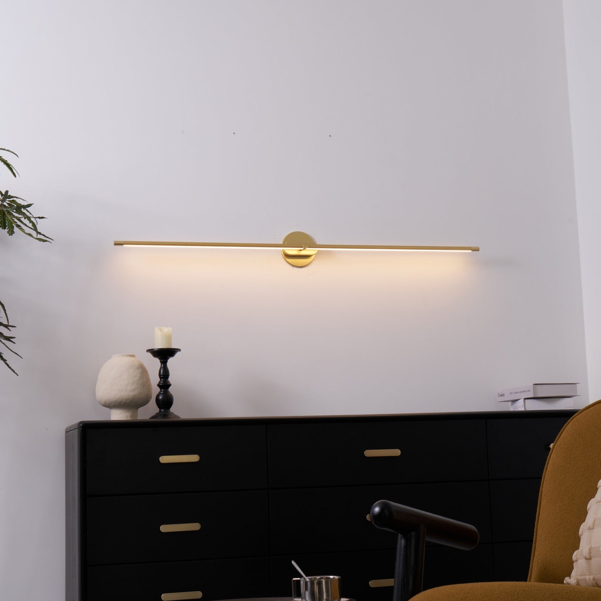 Linea Dimmable Aluminum Minimalist Wall Sconce for Bathroom & Hallway