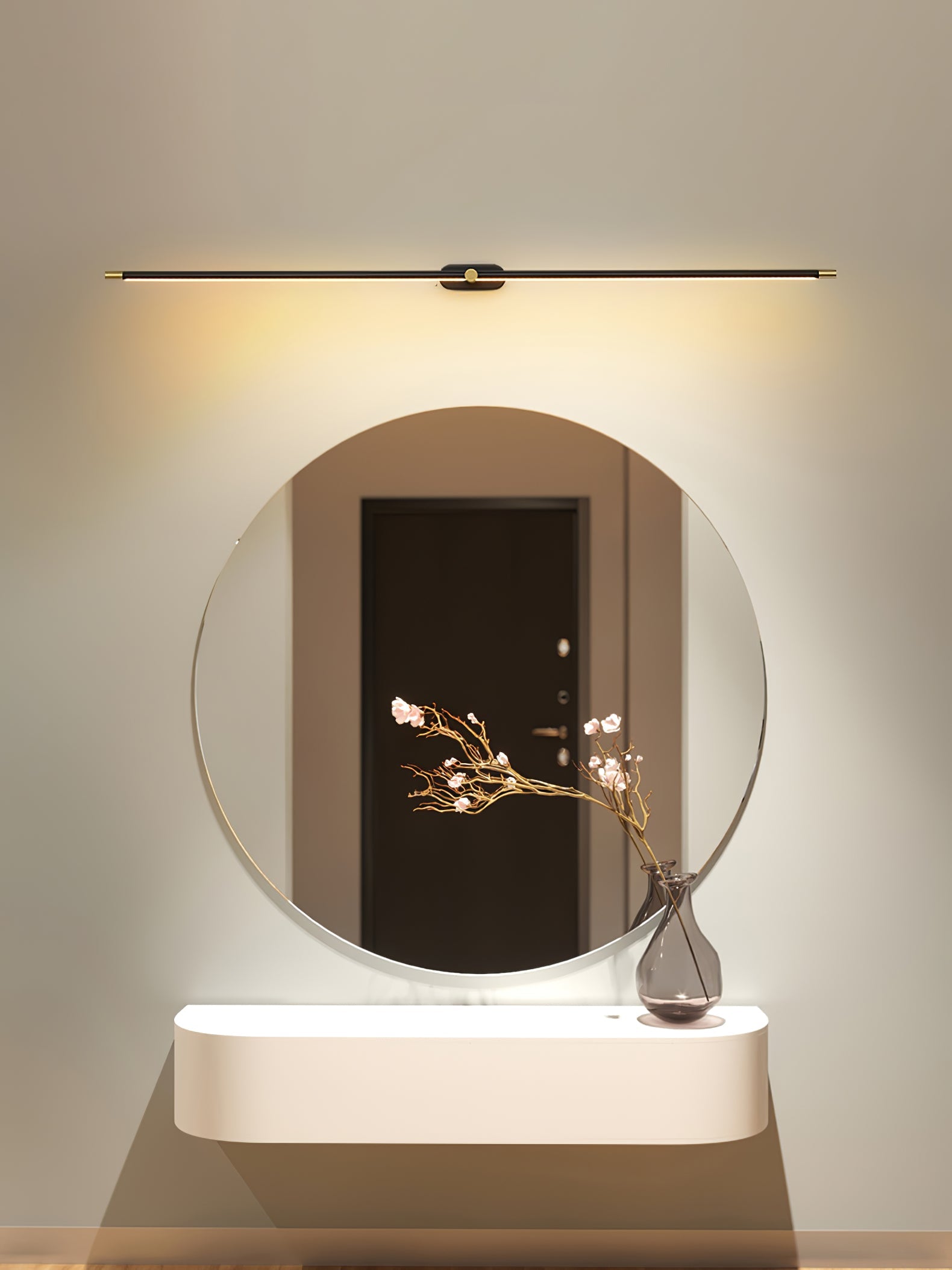 Linea Dimmable Aluminum Minimalist Wall Sconce for Bathroom & Hallway