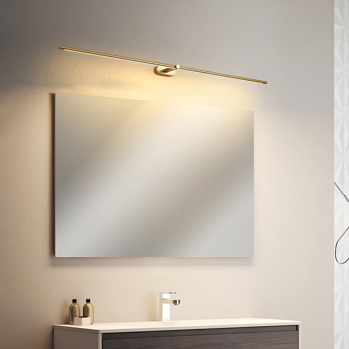 Linea Dimmable Aluminum Minimalist Wall Sconce for Bathroom & Hallway