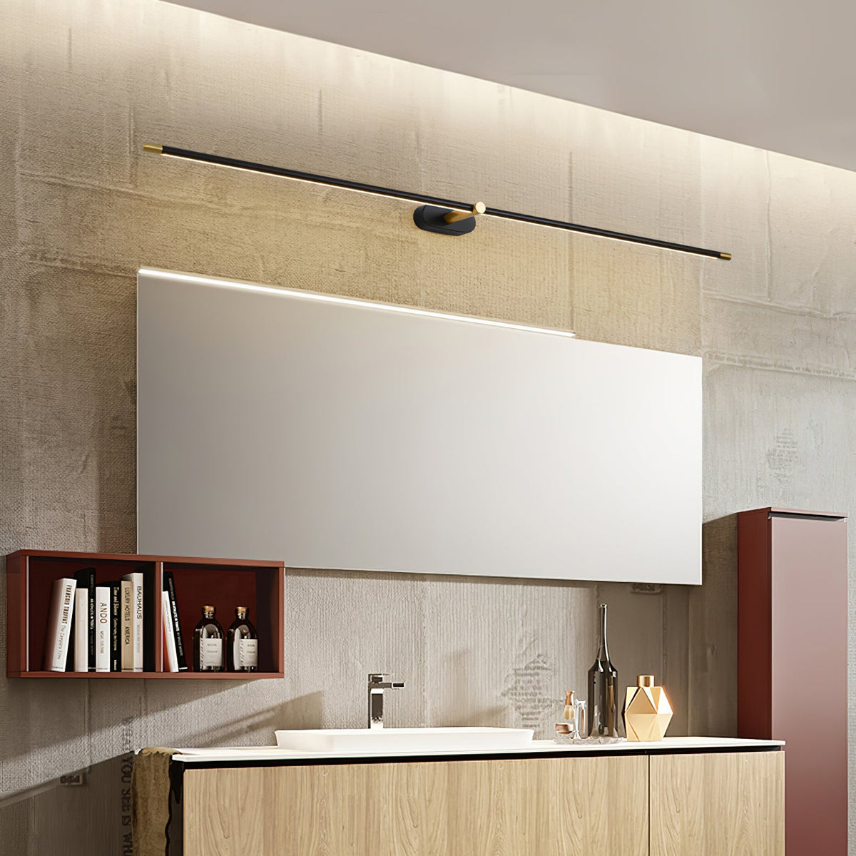 Linea Dimmable Aluminum Minimalist Wall Sconce for Bathroom & Hallway