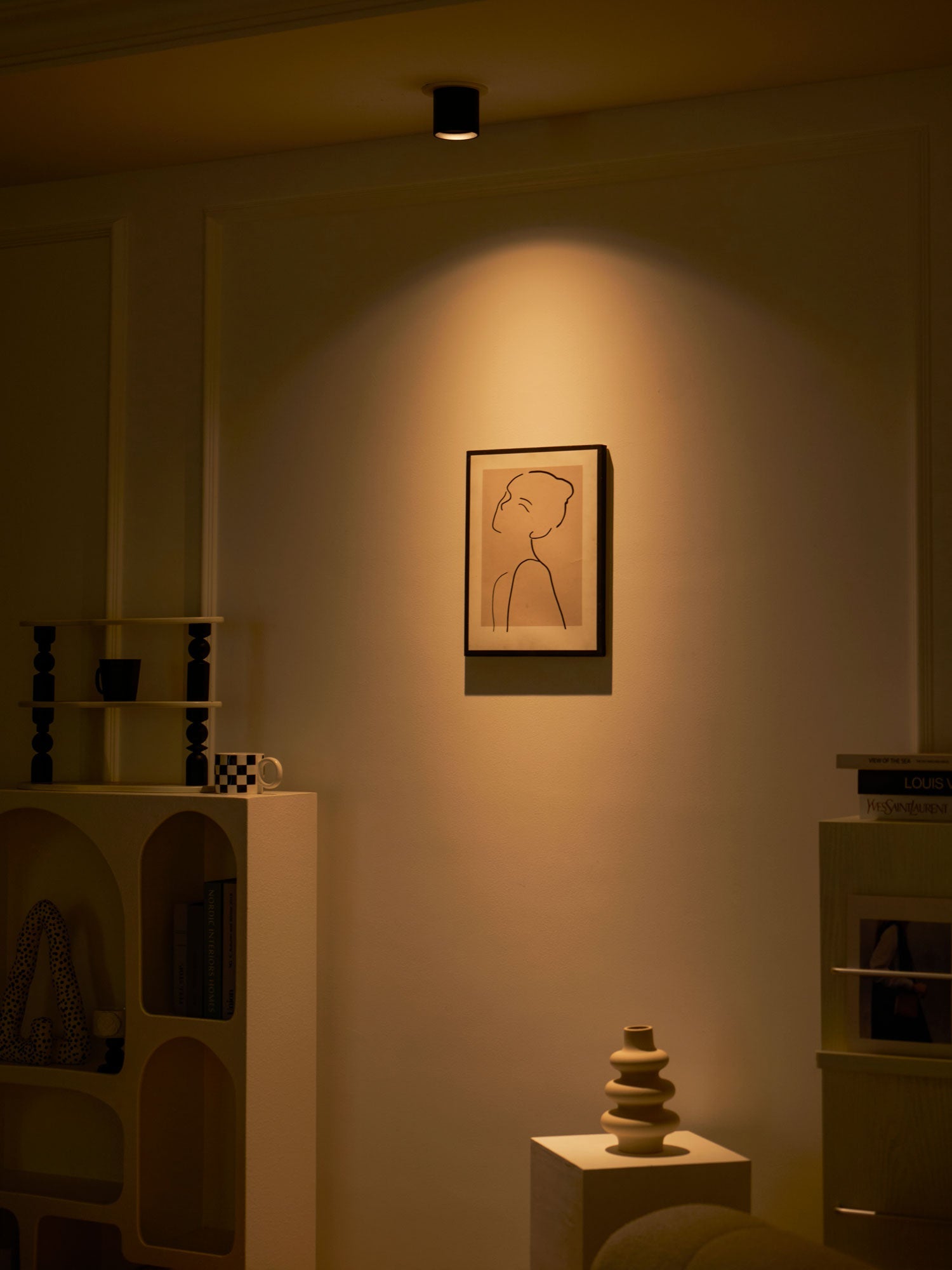 Kade Dimmable Aluminum Flush Mount Ceiling and Wall Light for Hallway