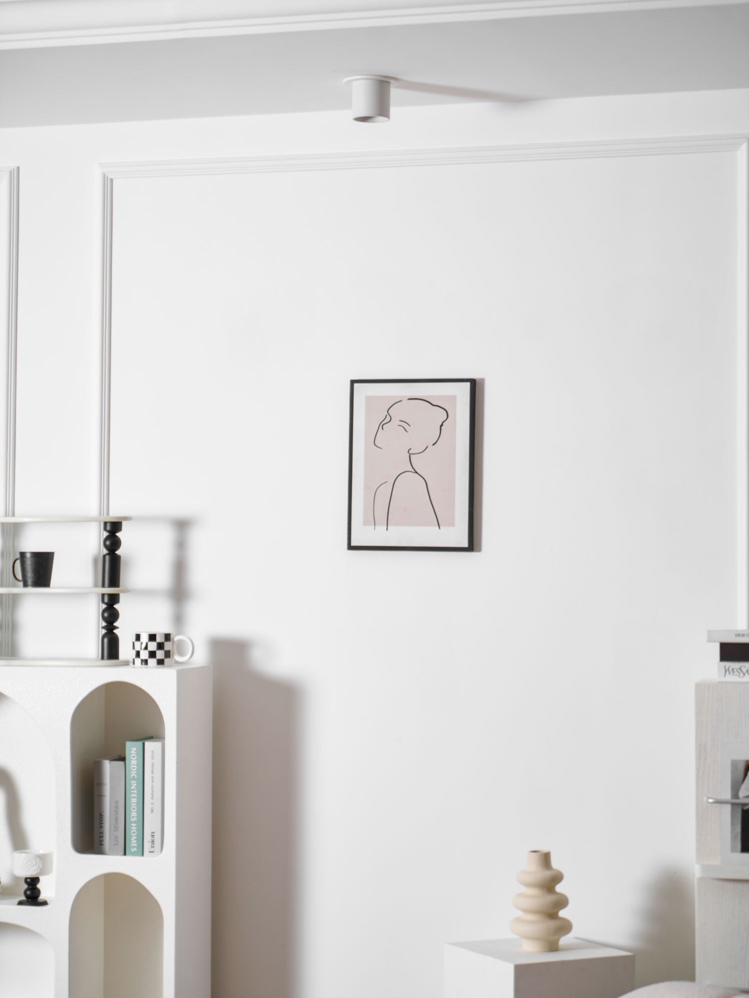 Kade Dimmable Aluminum Flush Mount Ceiling and Wall Light for Hallway
